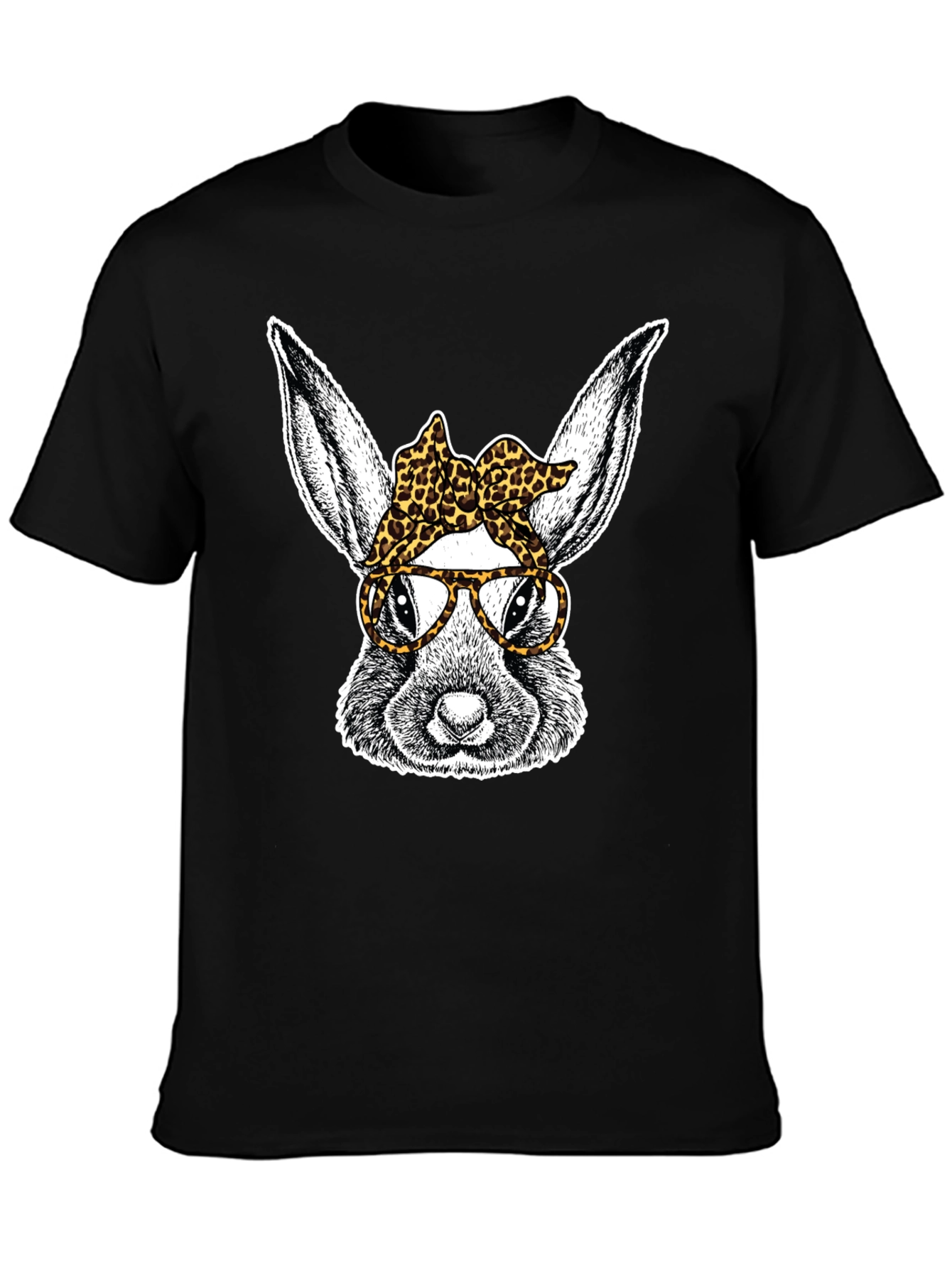 Bunny with Leopard Bandana T-Shirt
