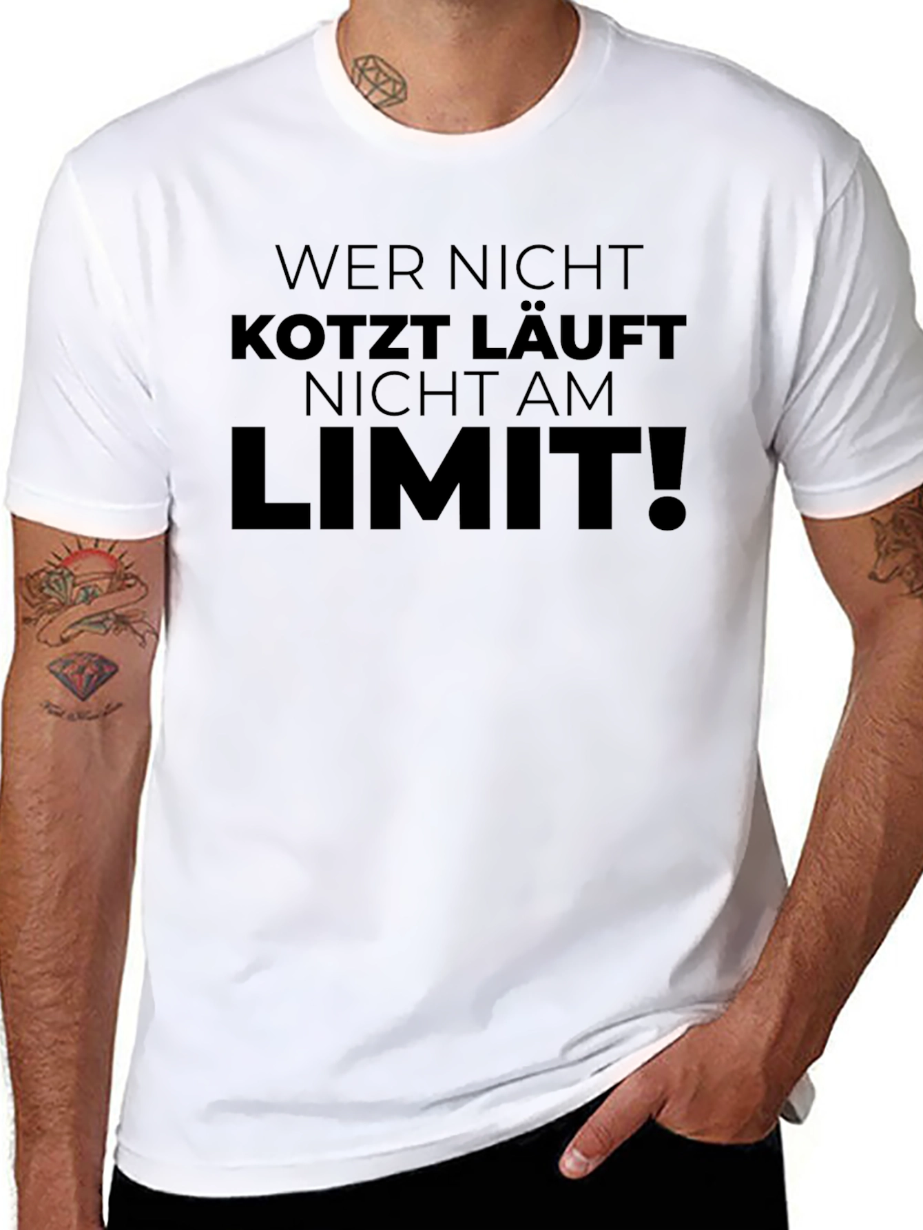 Wer Nicht Kotzt Läuft Nicht Am Limit T-Shirt