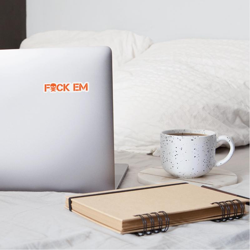 F_CK EM | Skull Cross Machine Guns | Orange versio