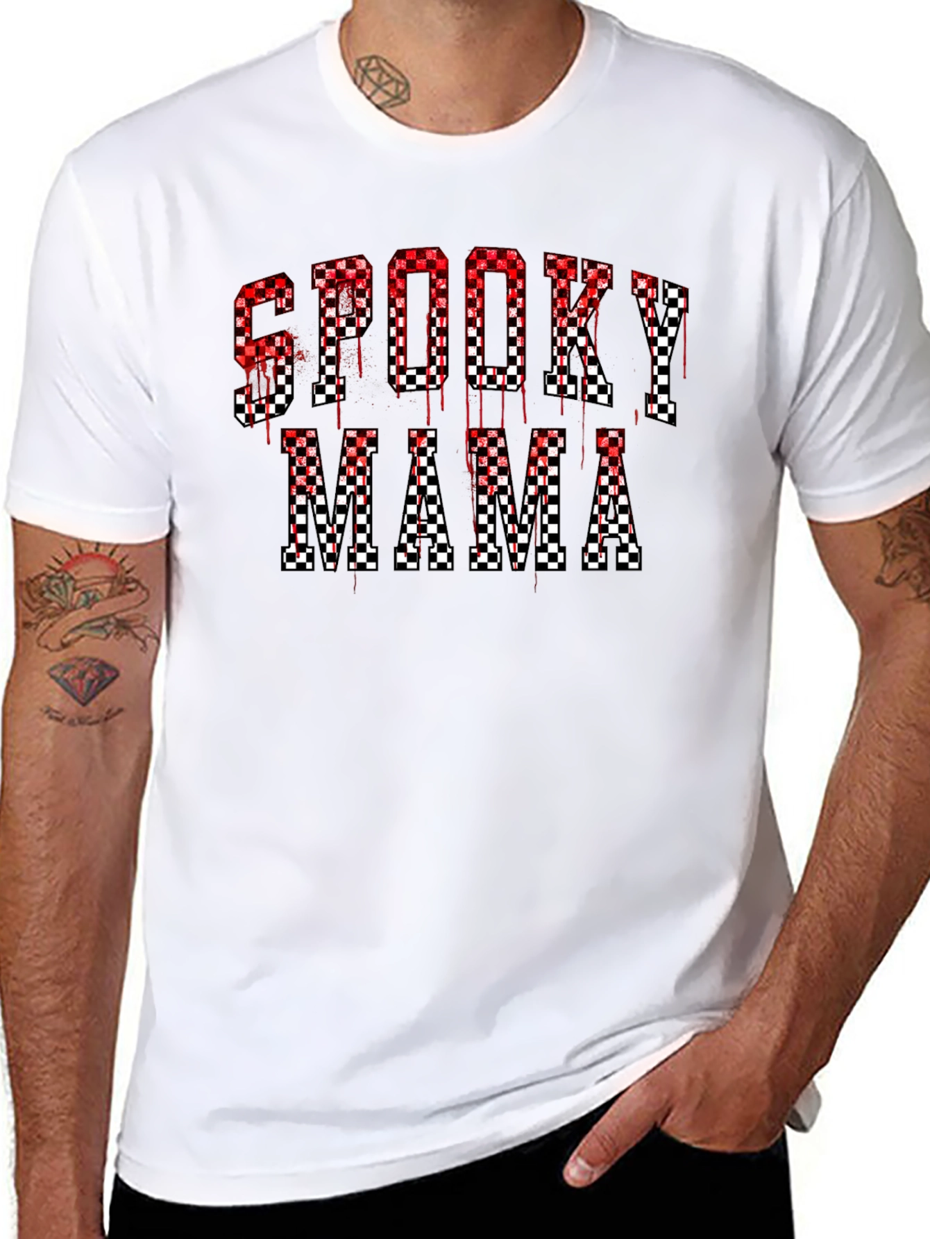 Spooky Mama Halloween Graphic T-Shirt