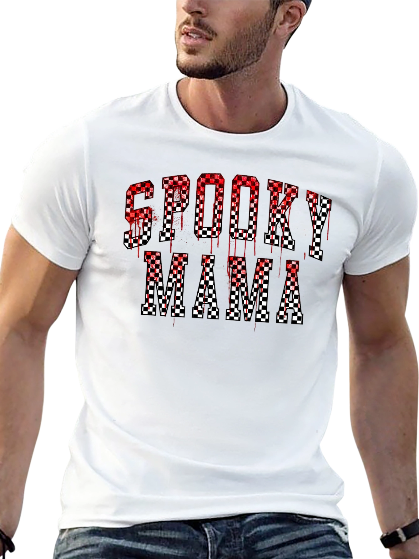 Spooky Mama Halloween Graphic T-Shirt