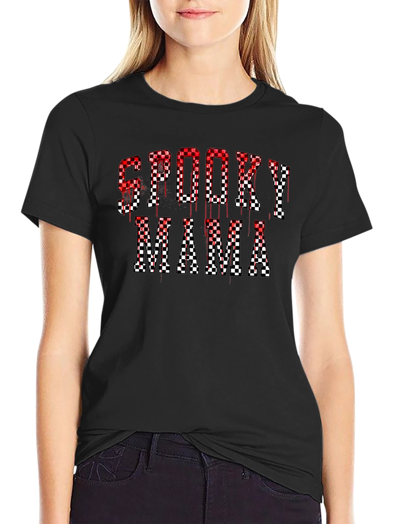 Spooky Mama Halloween Graphic T-Shirt