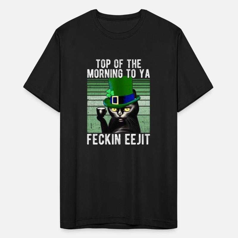 Feckin Eejit Cat Coffee Saint Patrick's Day Gift