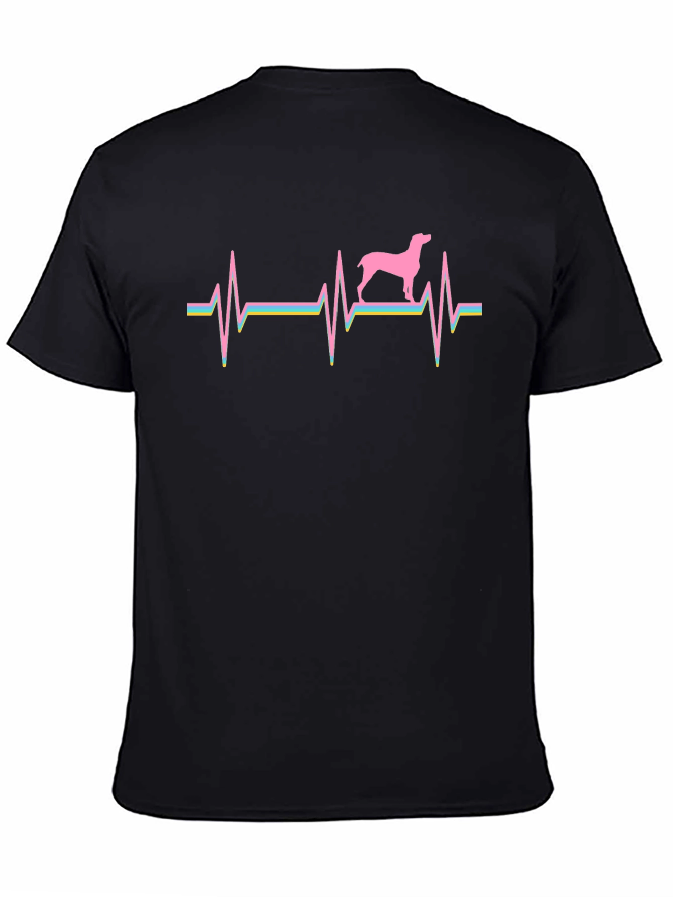 Dog Heartbeat Graphic Tee - Soft Cotton Blend