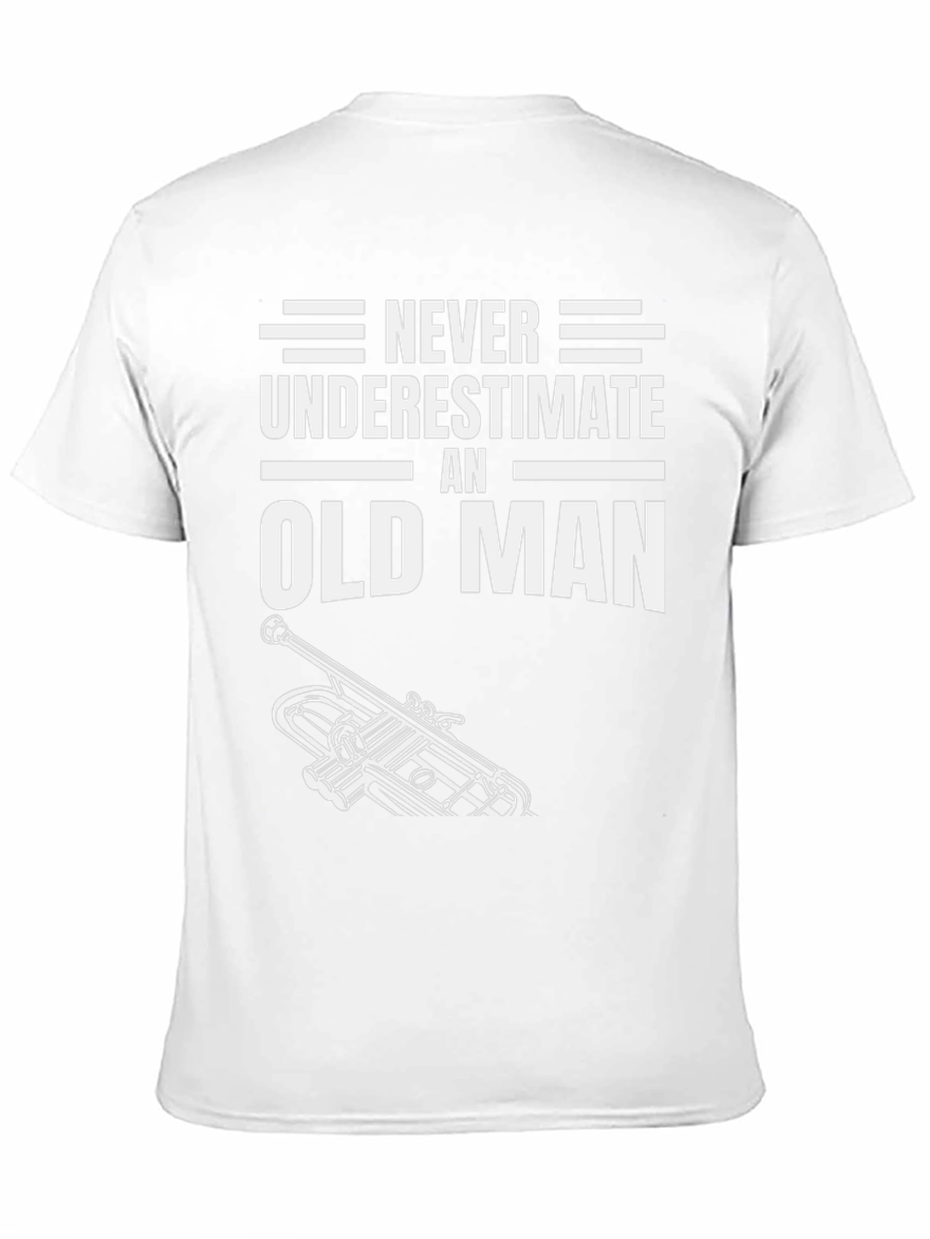 Never Underestimate an Old Man Trumpet T-Shirt