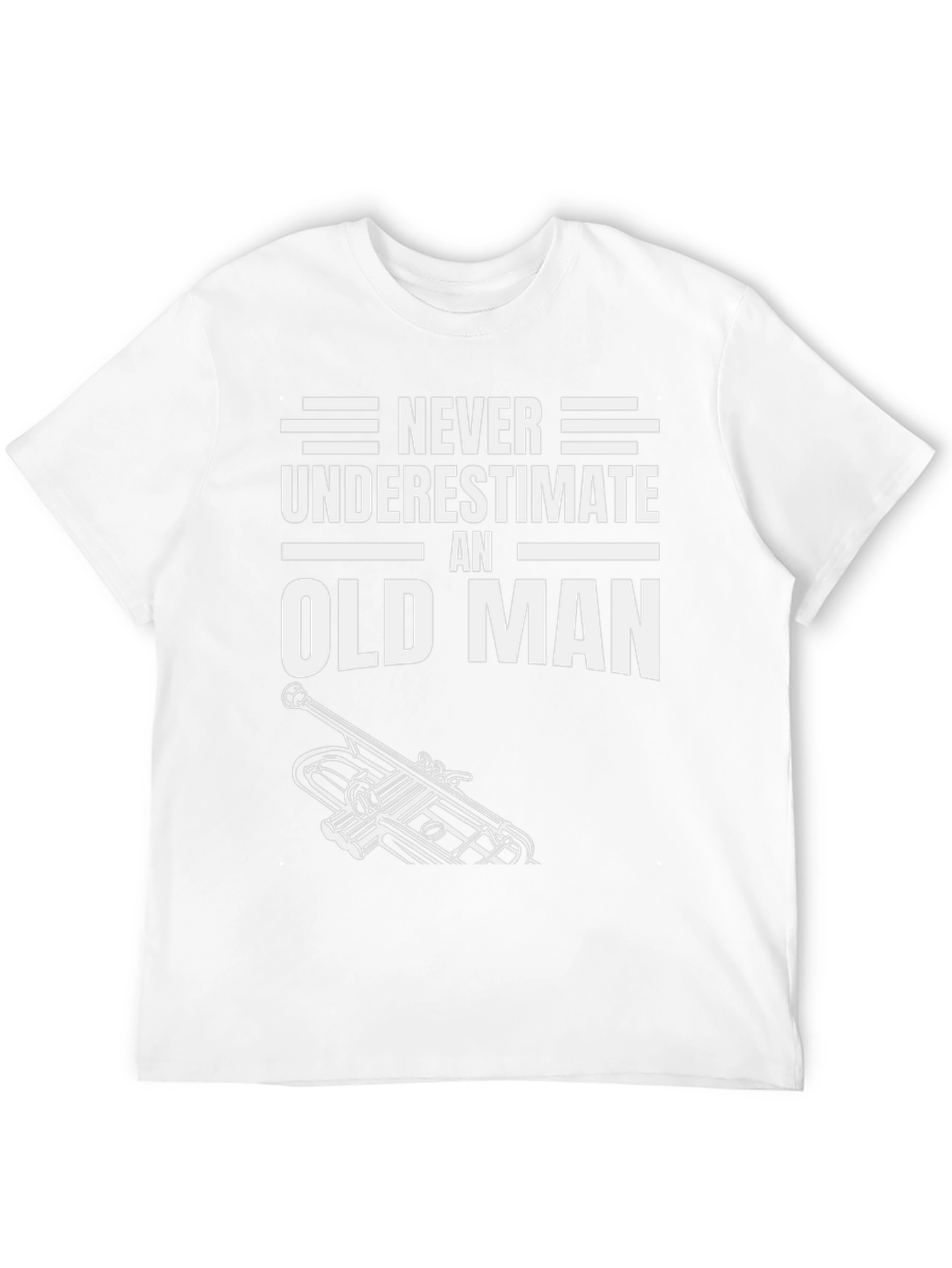 Never Underestimate an Old Man Trumpet T-Shirt