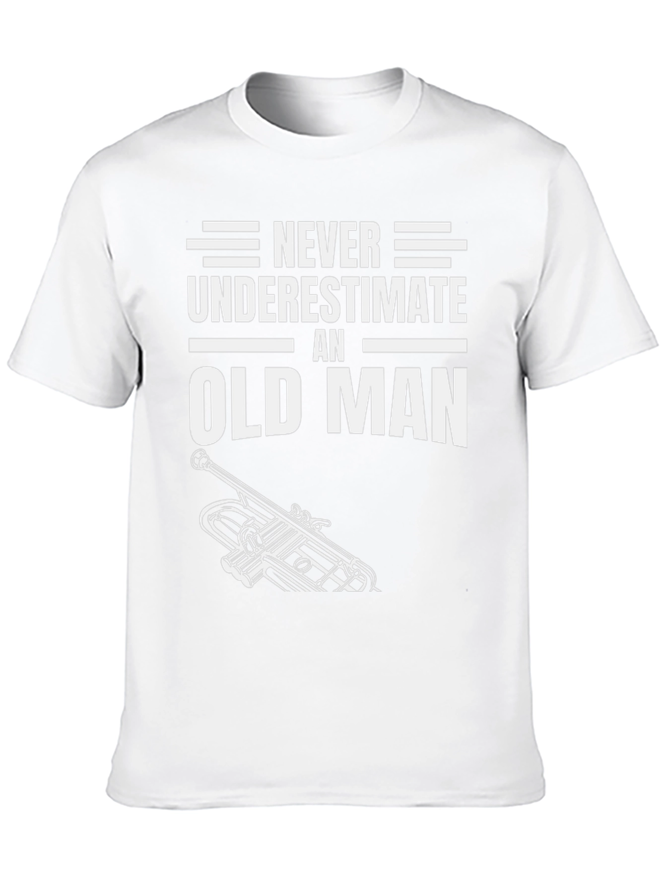 Never Underestimate an Old Man Trumpet T-Shirt