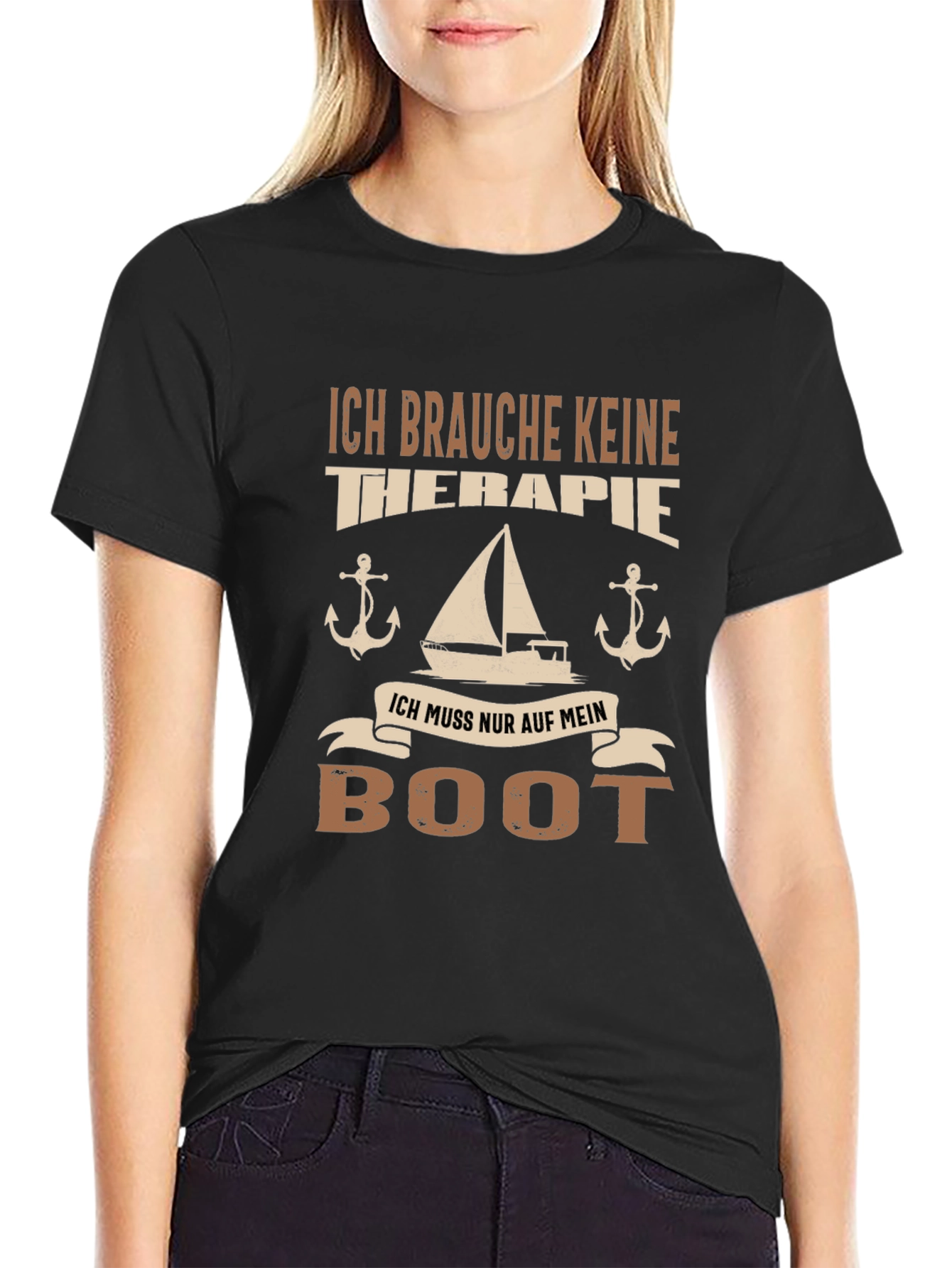 Nautical T-Shirt - No Therapy Just My Boat