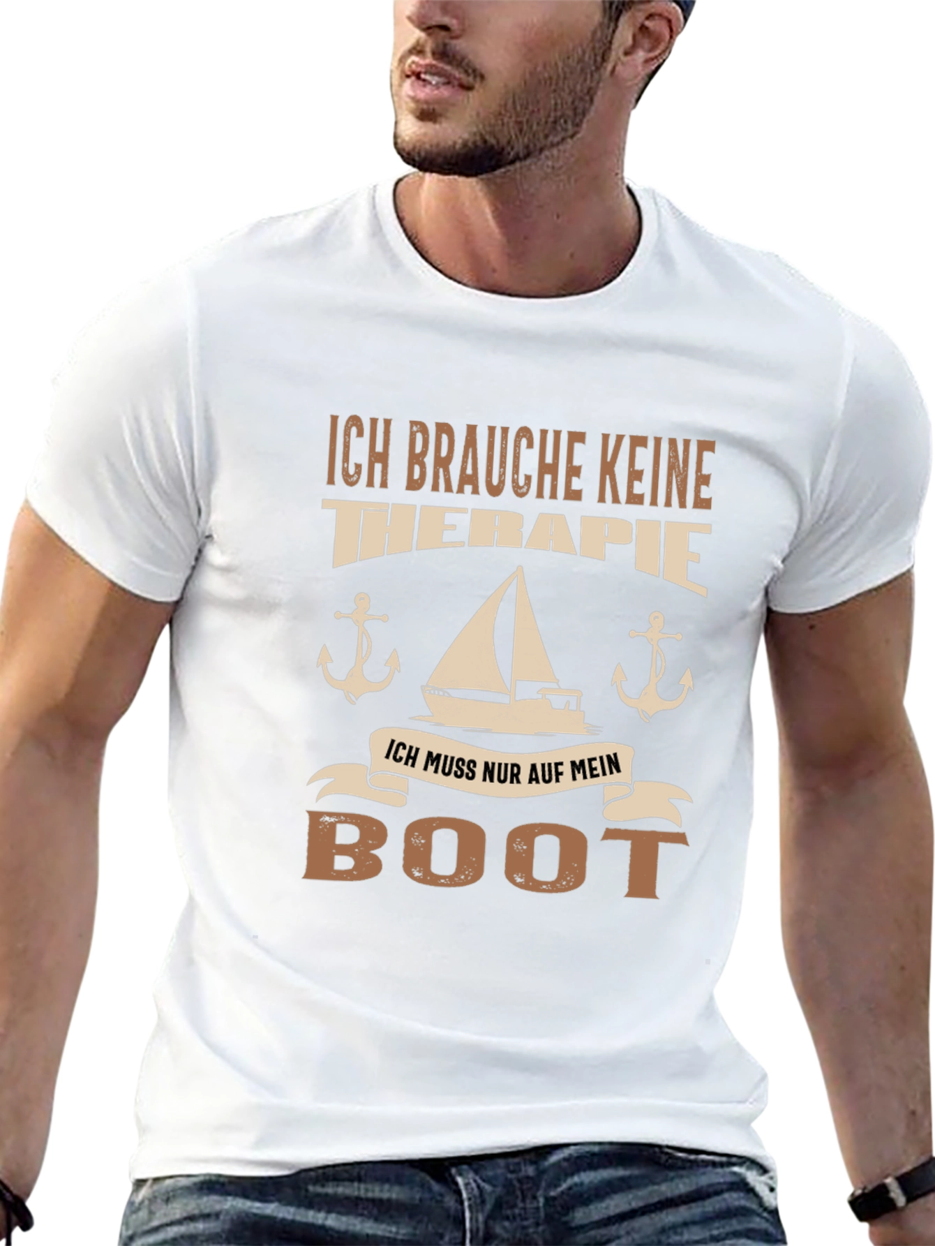 Nautical T-Shirt - No Therapy Just My Boat