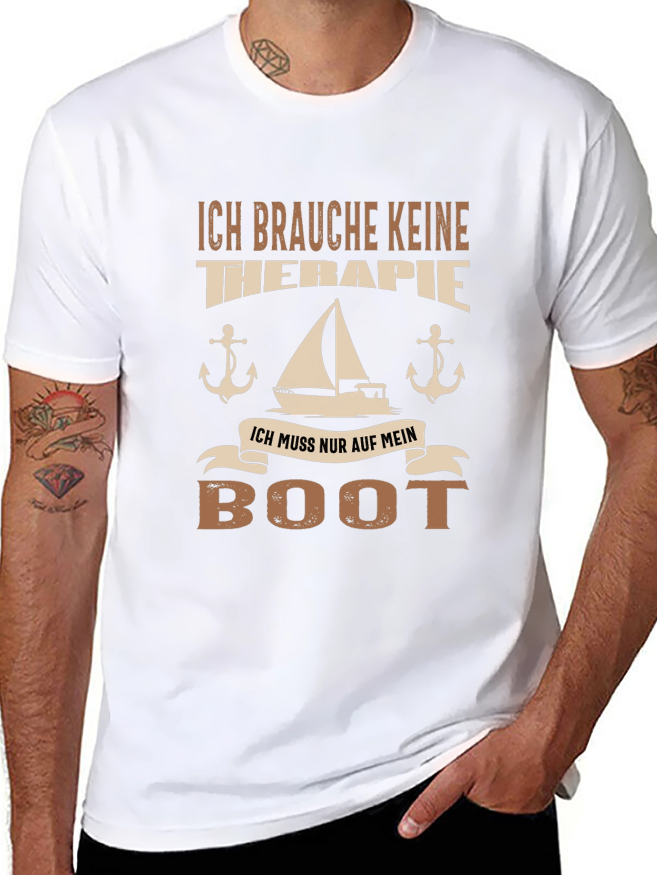 Nautical T-Shirt - No Therapy Just My Boat