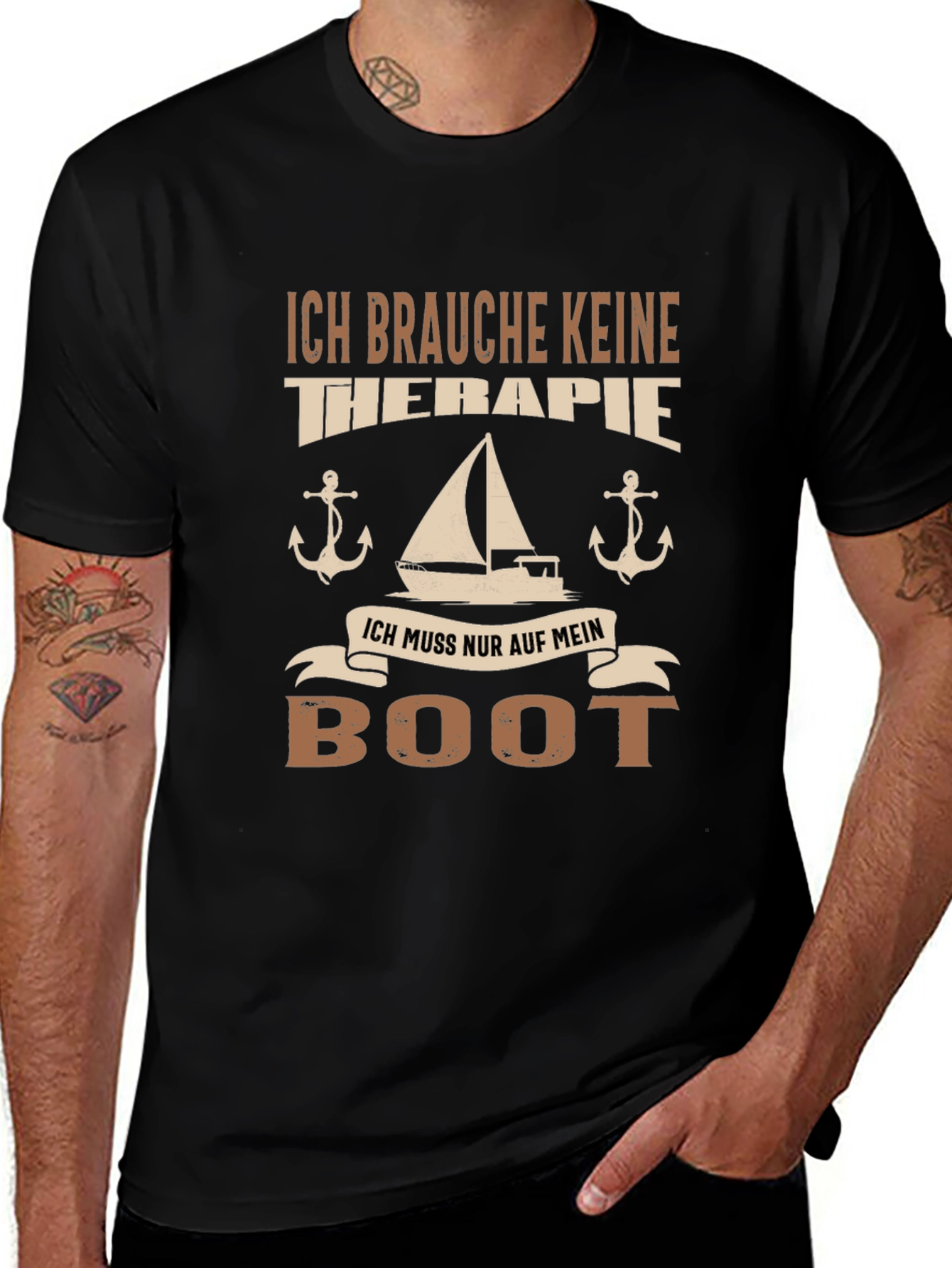 Nautical T-Shirt - No Therapy Just My Boat