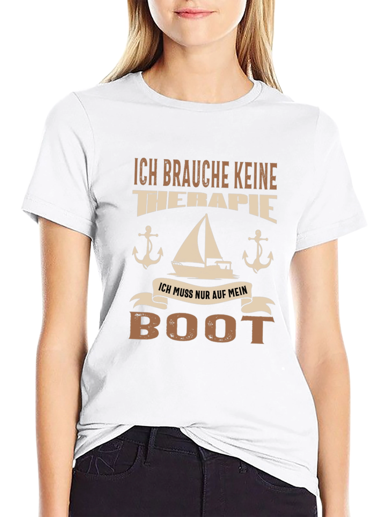 Nautical T-Shirt - No Therapy Just My Boat