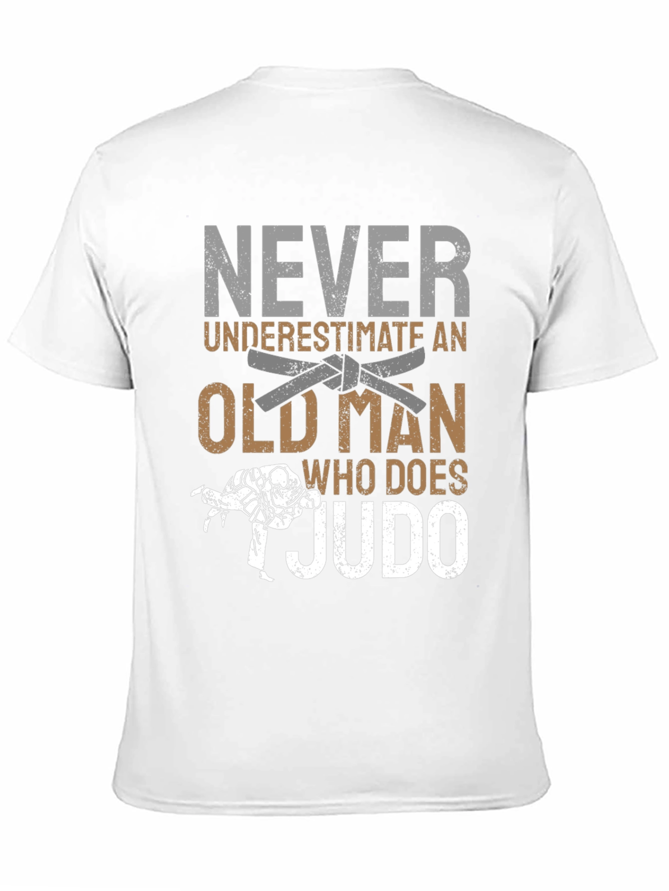 Never Underestimate Judo Old Man T-Shirt