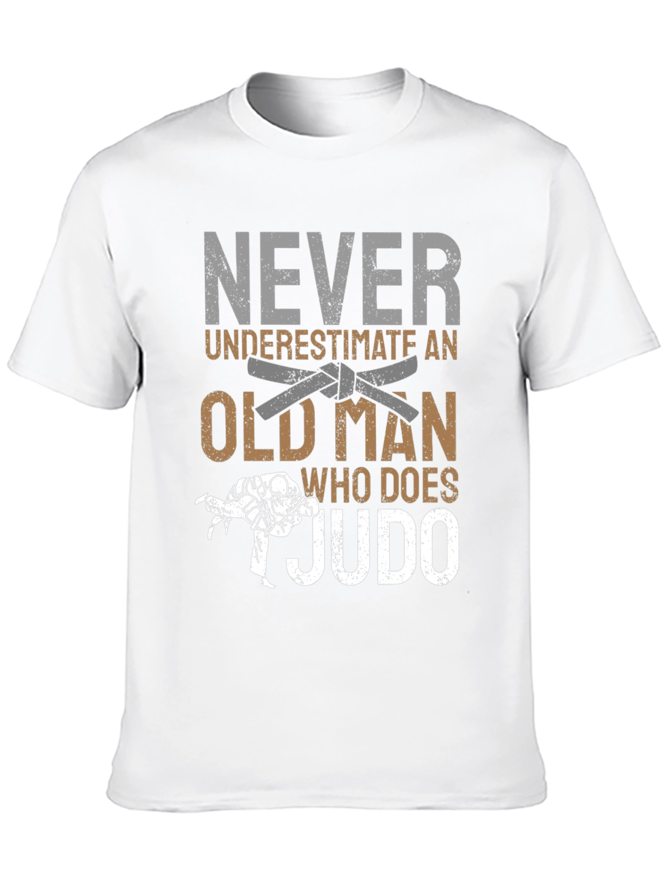 Never Underestimate Judo Old Man T-Shirt