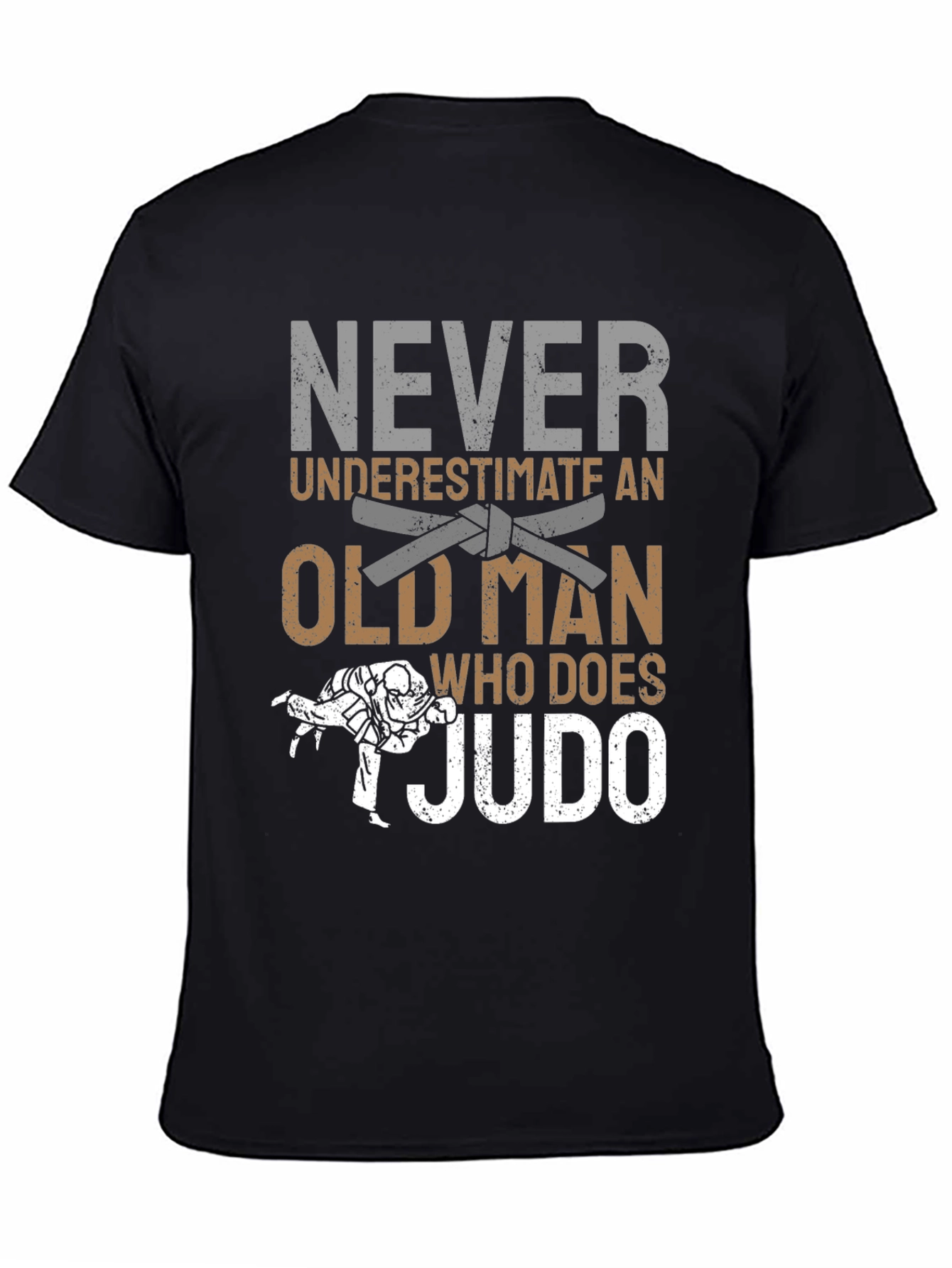 Never Underestimate Judo Old Man T-Shirt