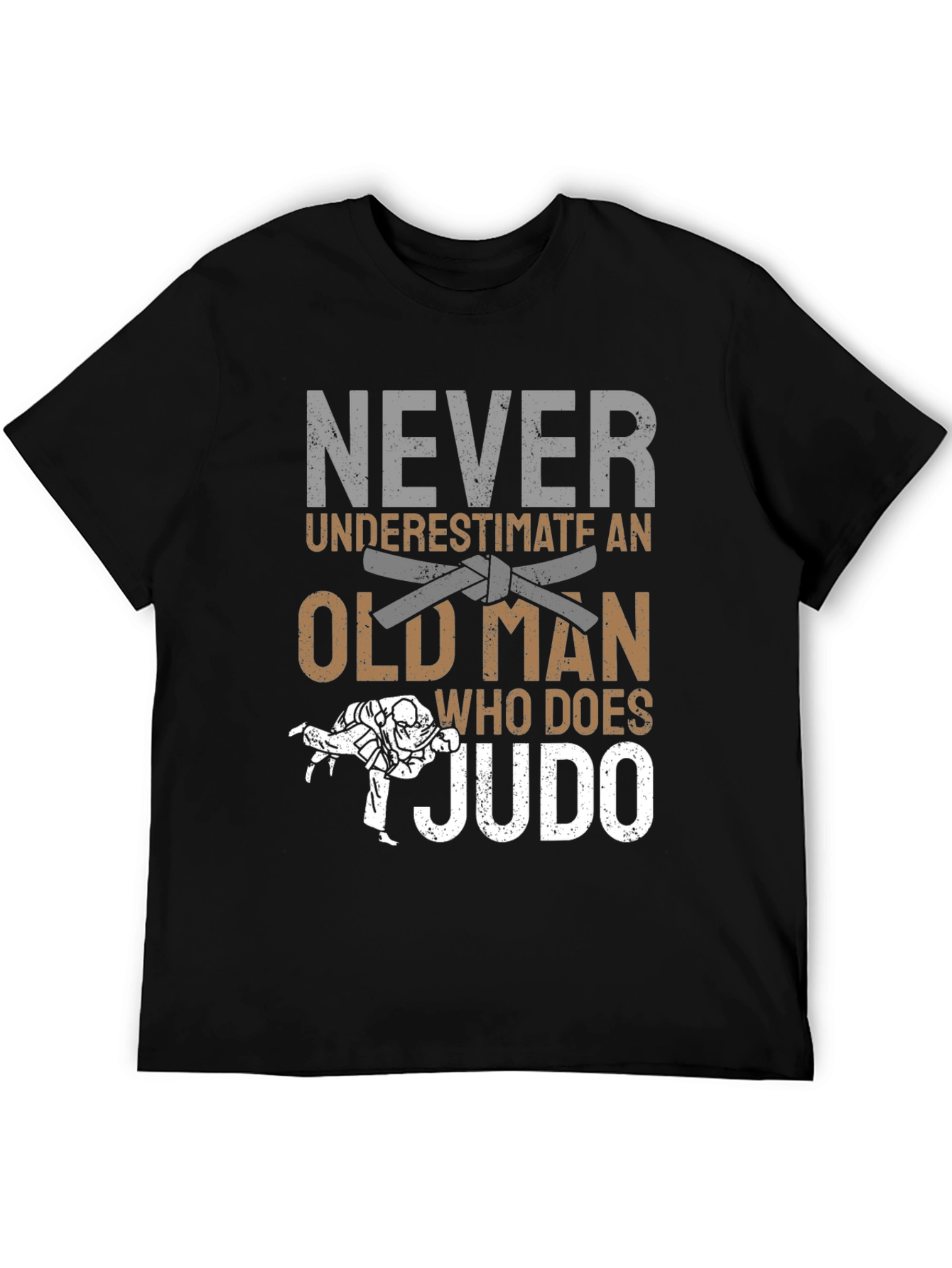 Never Underestimate Judo Old Man T-Shirt