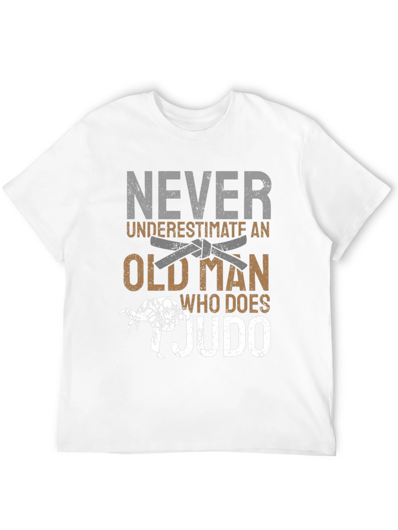 Never Underestimate Judo Old Man T-Shirt