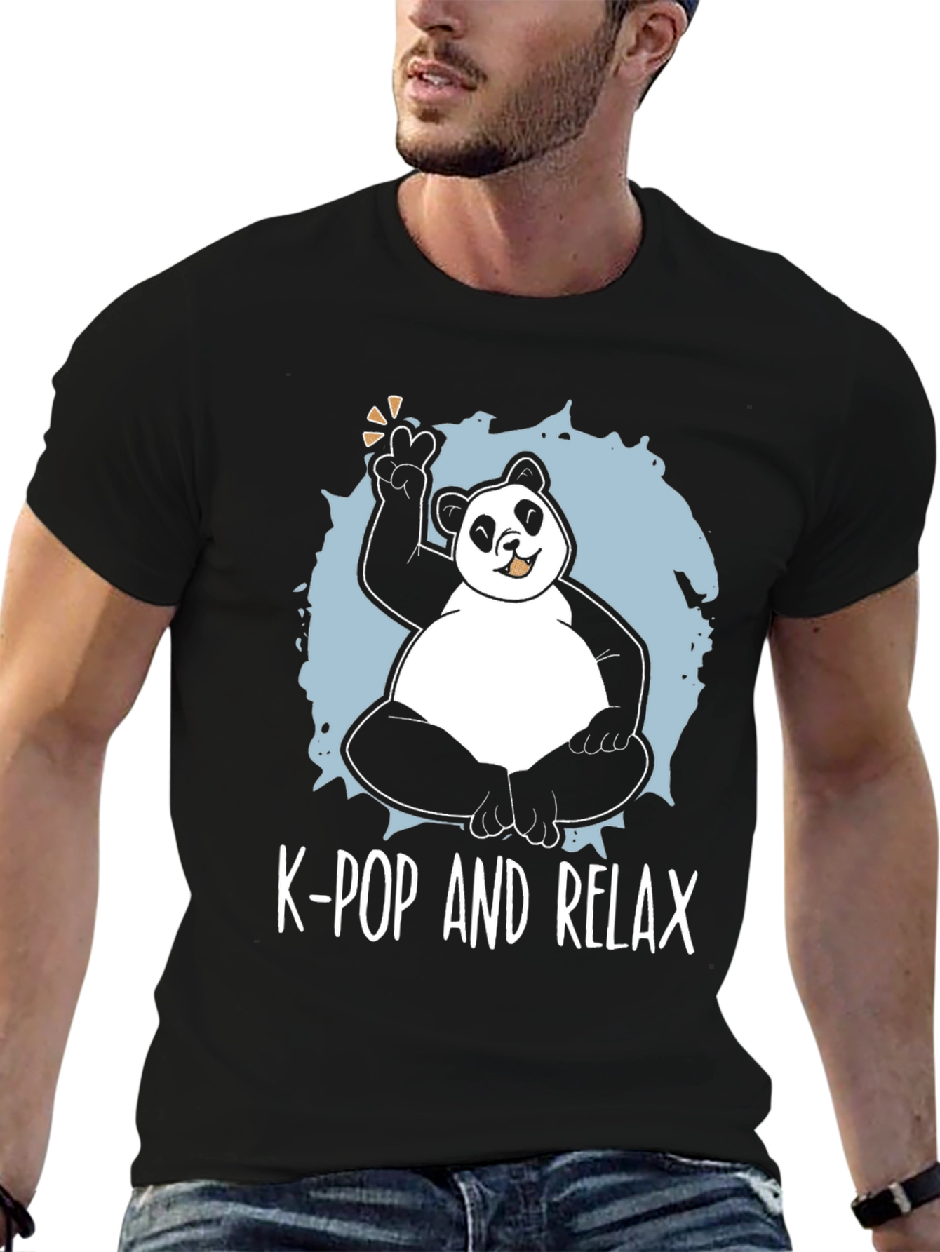 K-Pop & Chill Panda T-Shirt