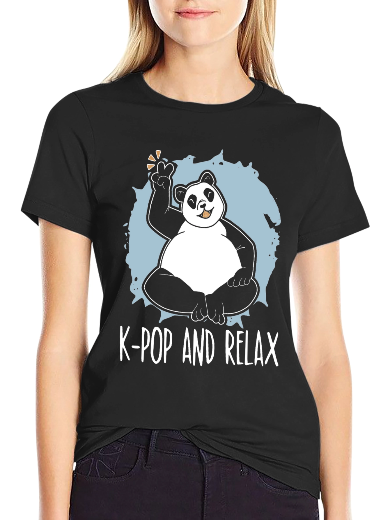 K-Pop & Chill Panda T-Shirt