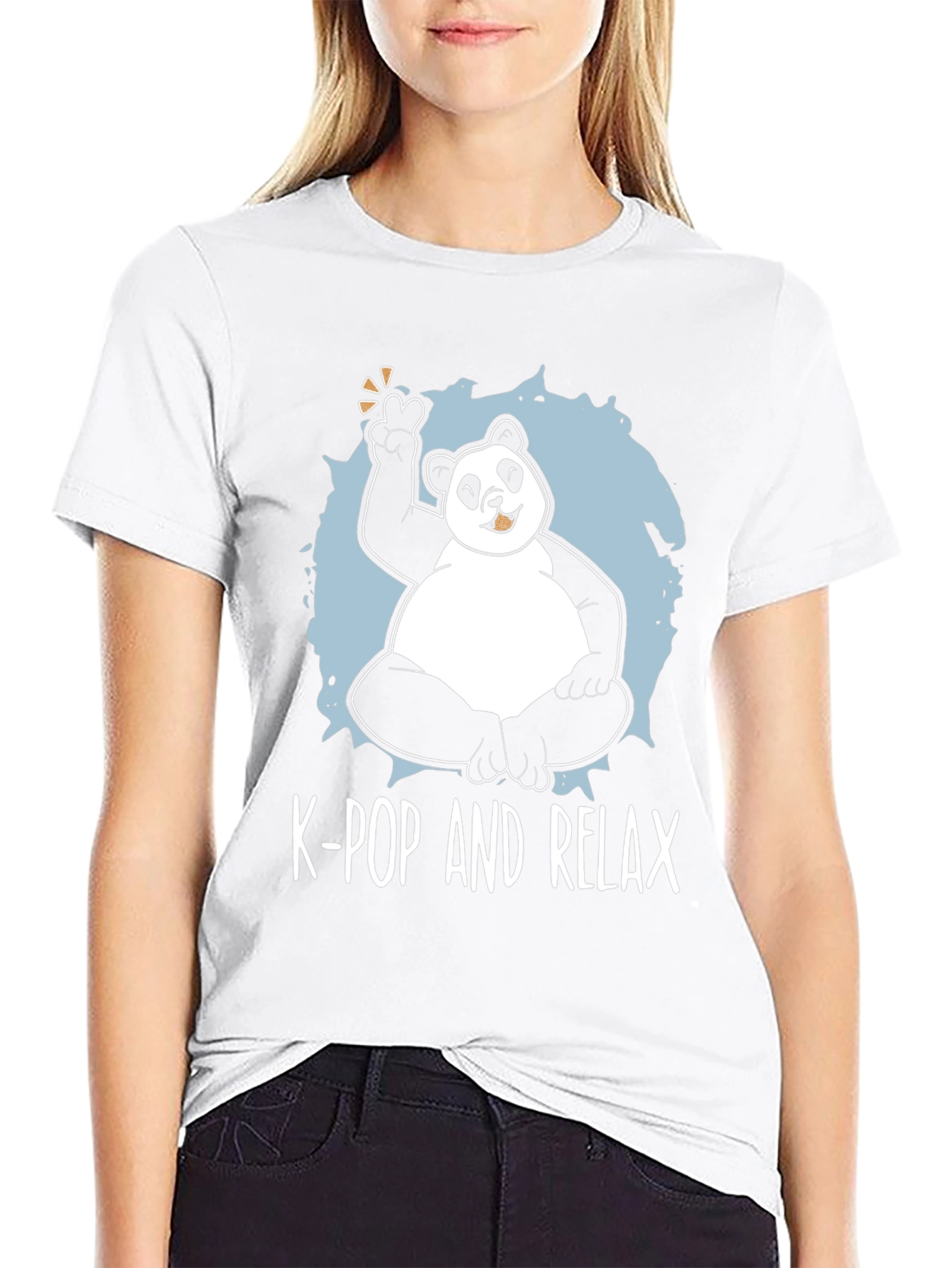 K-Pop & Chill Panda T-Shirt