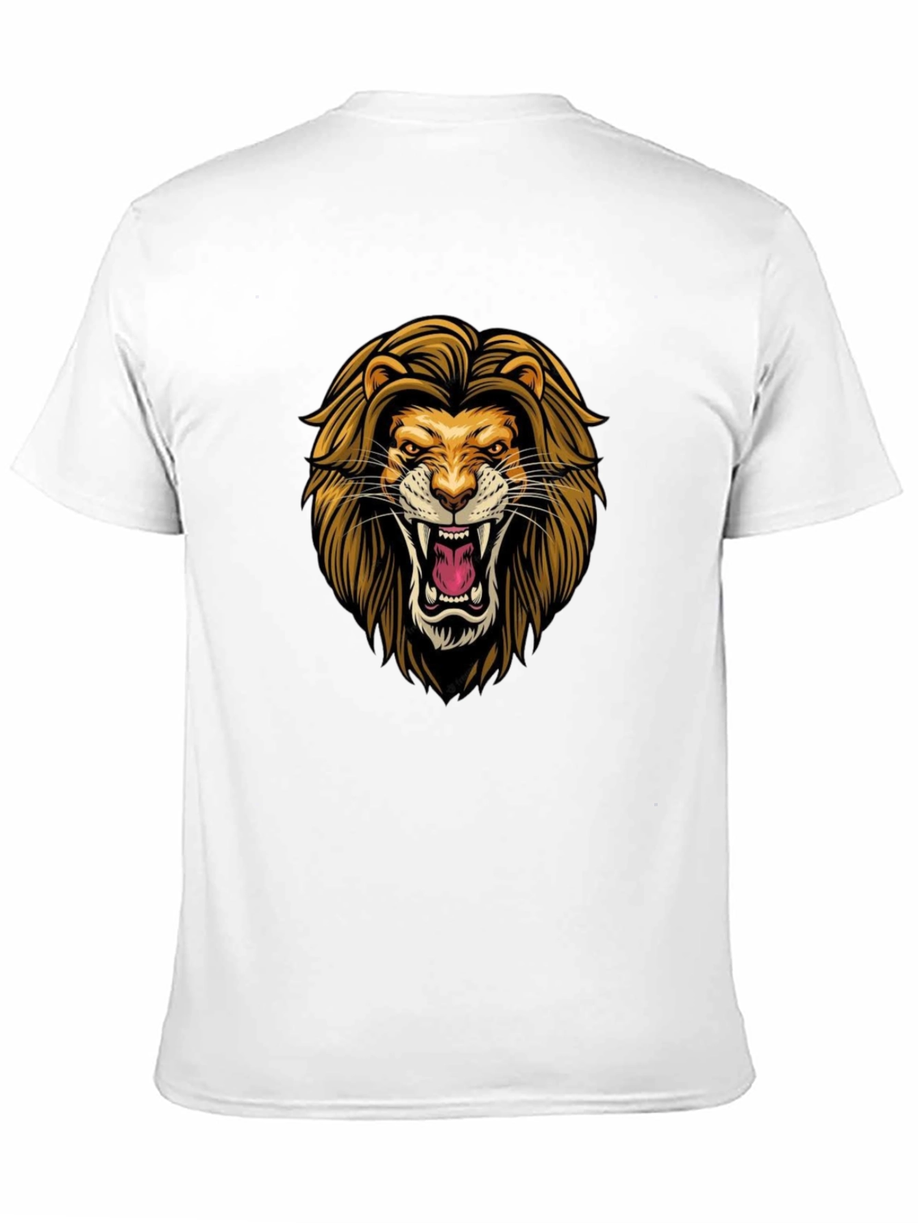 Lion Graphic Black T-Shirt - Fierce Style