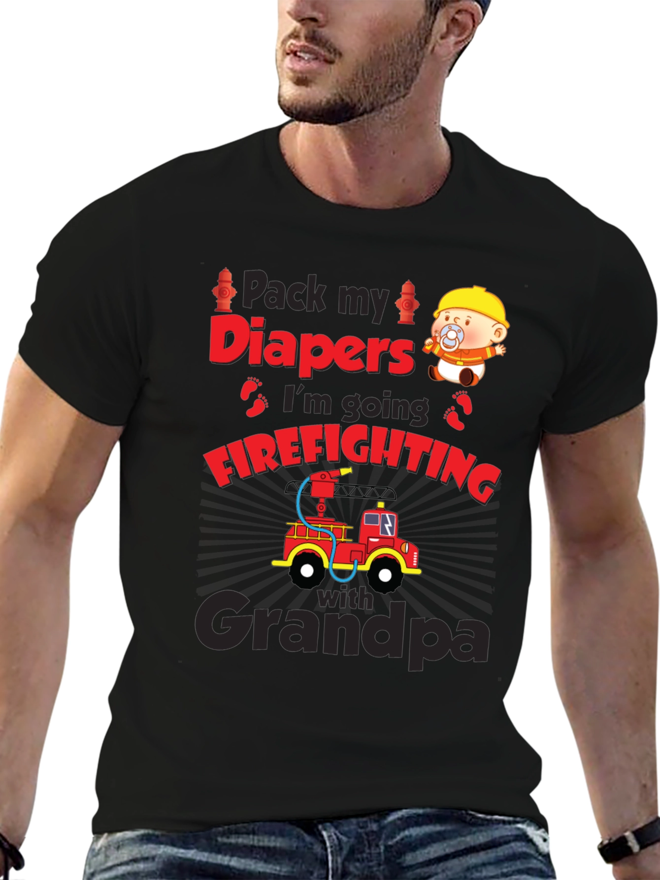 Firefighting Grandpa T-Shirt