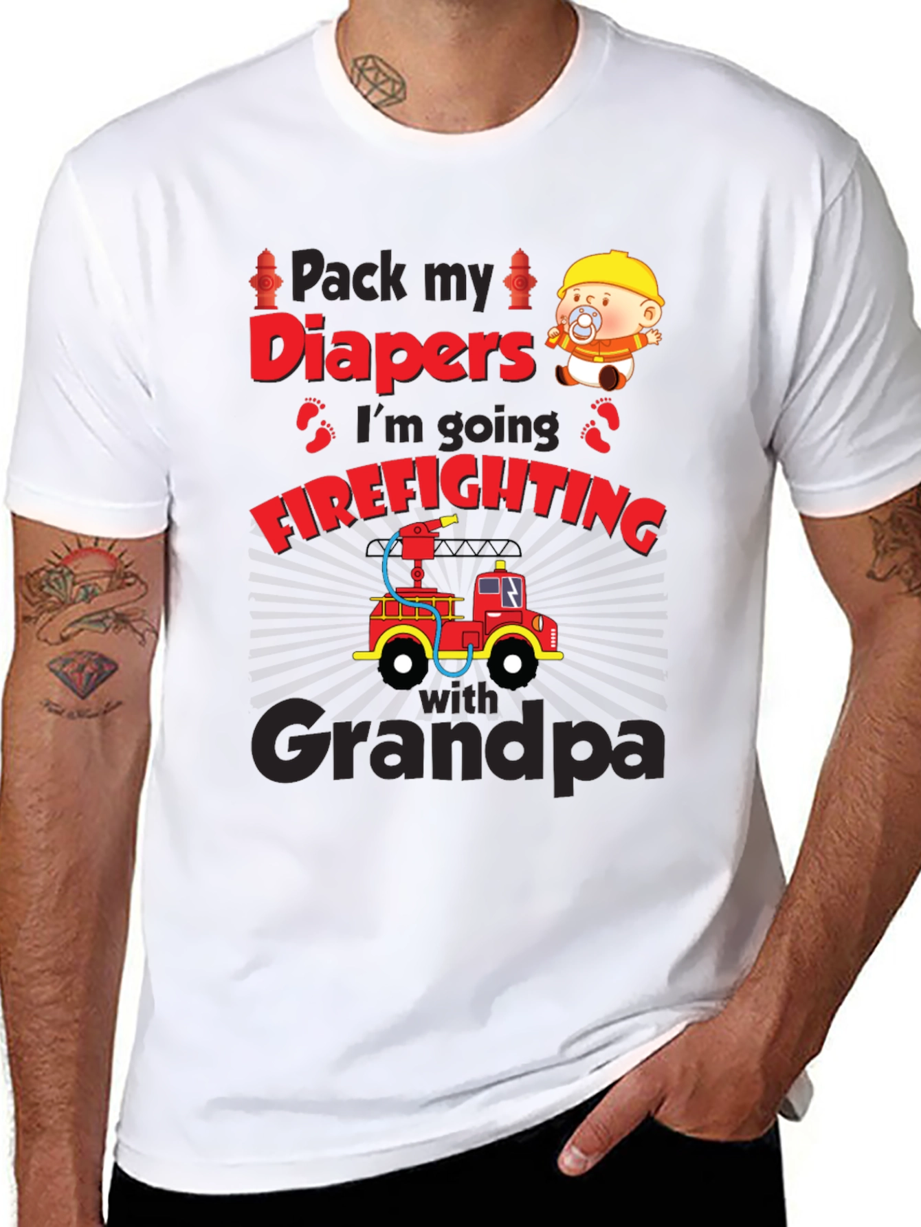 Firefighting Grandpa T-Shirt