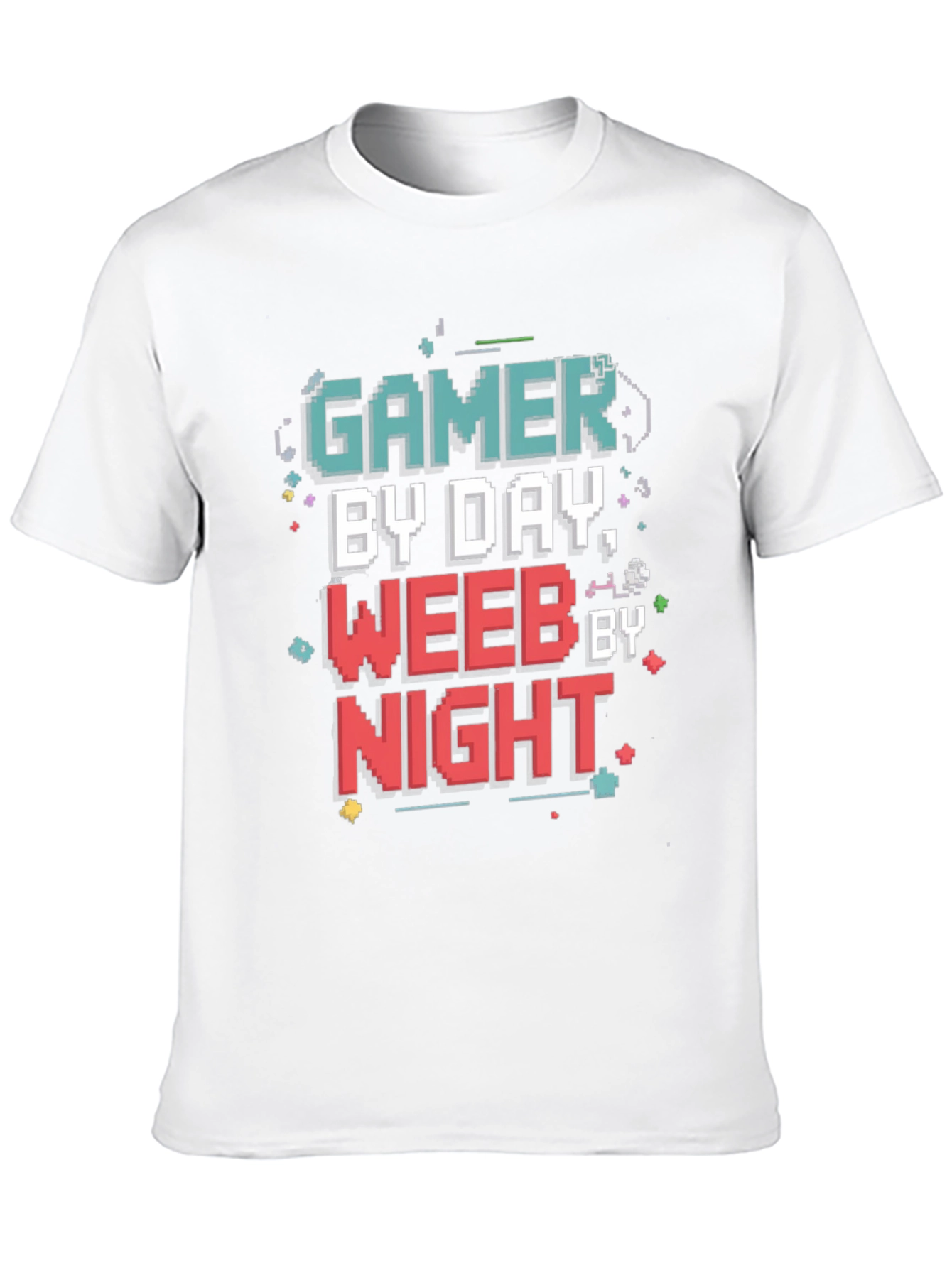 Gamer By Day Weeb By Night Black T-Shirt