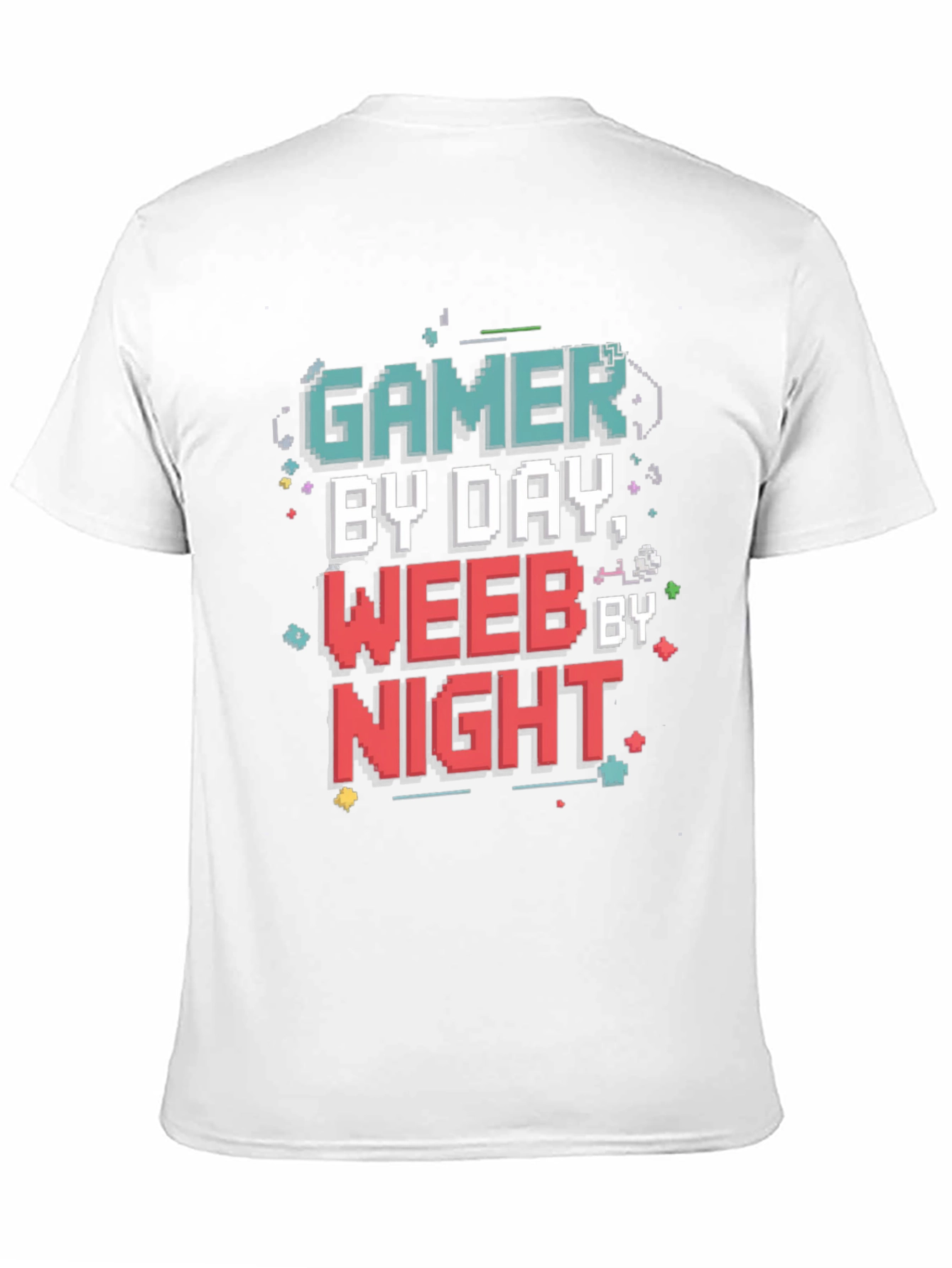 Gamer By Day Weeb By Night Black T-Shirt