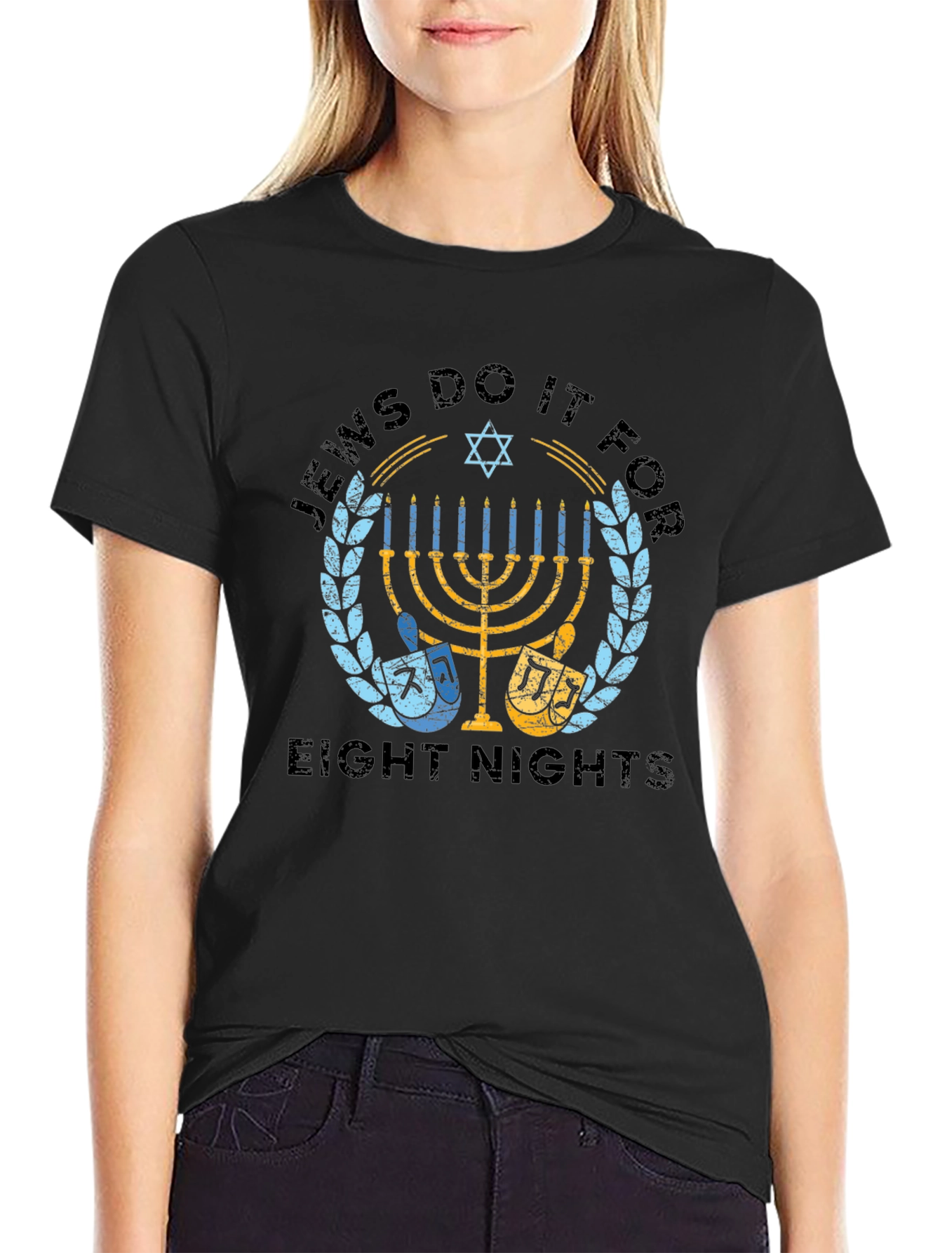 Jews Do It For Eight Nights Holiday T-Shirt