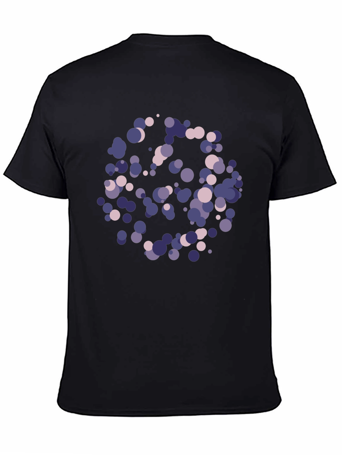 Abstract Dot Graphic Black T-Shirt