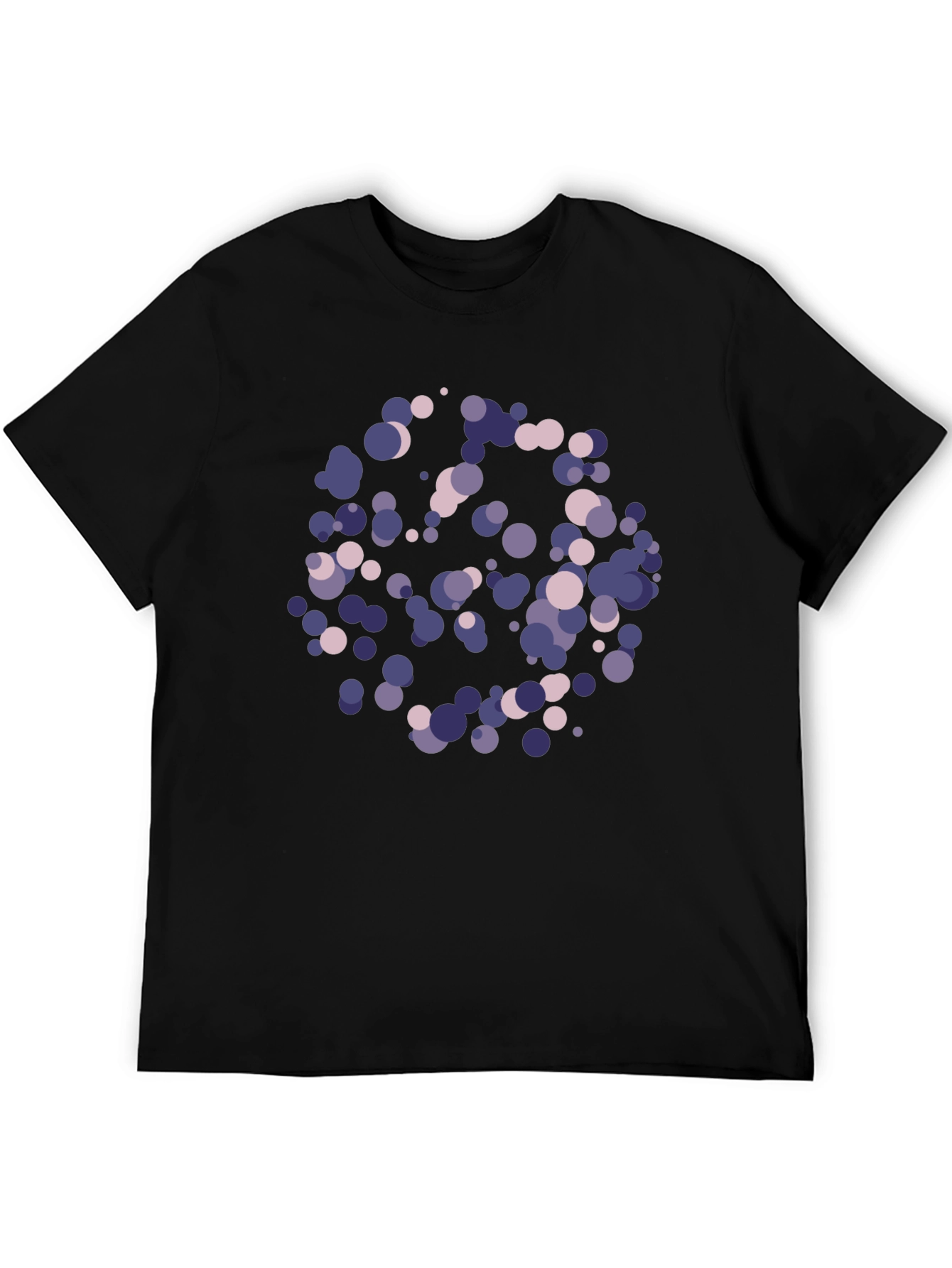 Abstract Dot Graphic Black T-Shirt