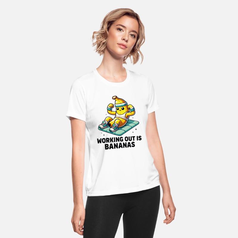 Funny Working Out Is Bananas Exercise Gym Fitness