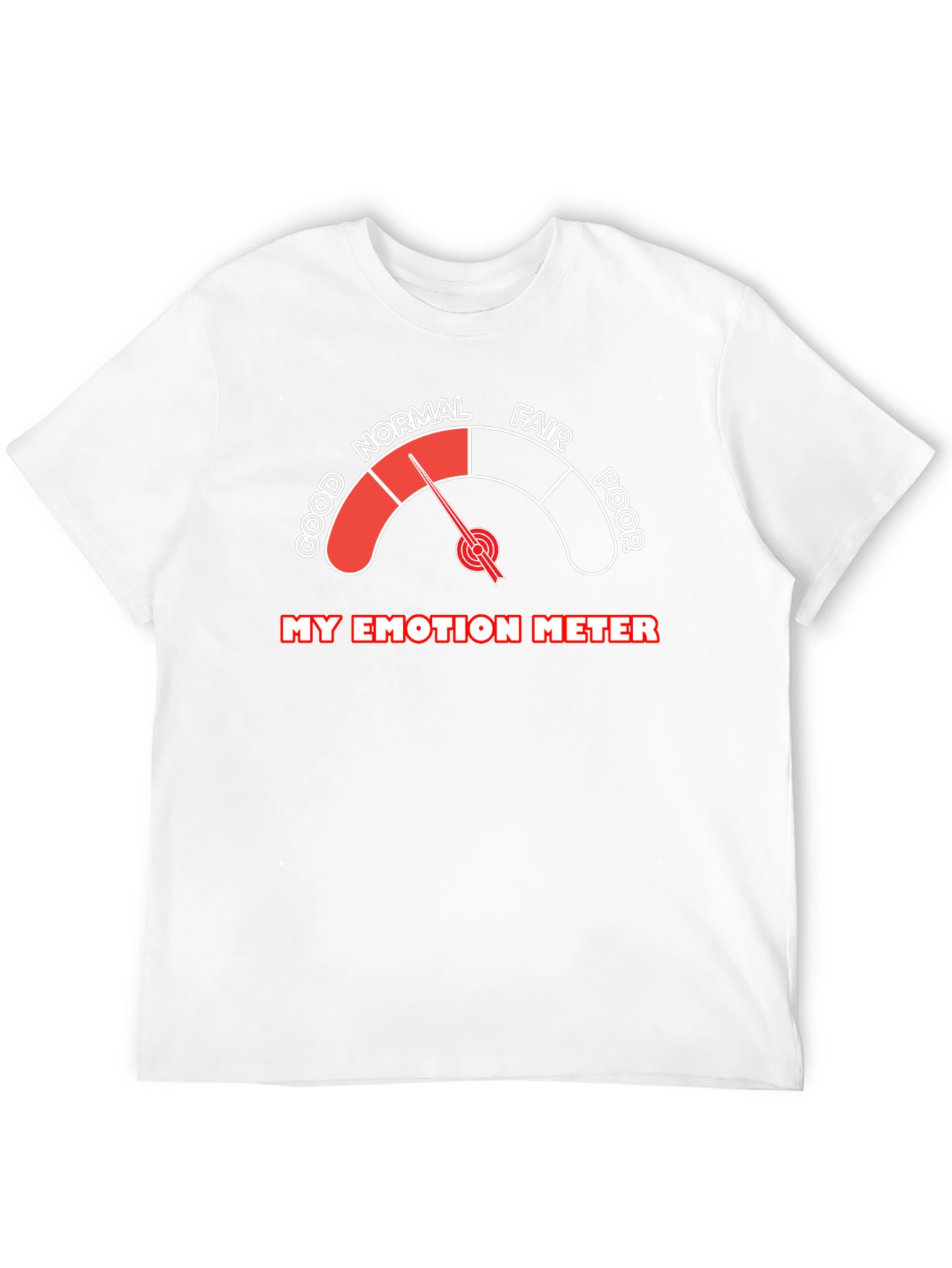 Emotion Meter Graphic T-Shirt: Good Mood Indicator