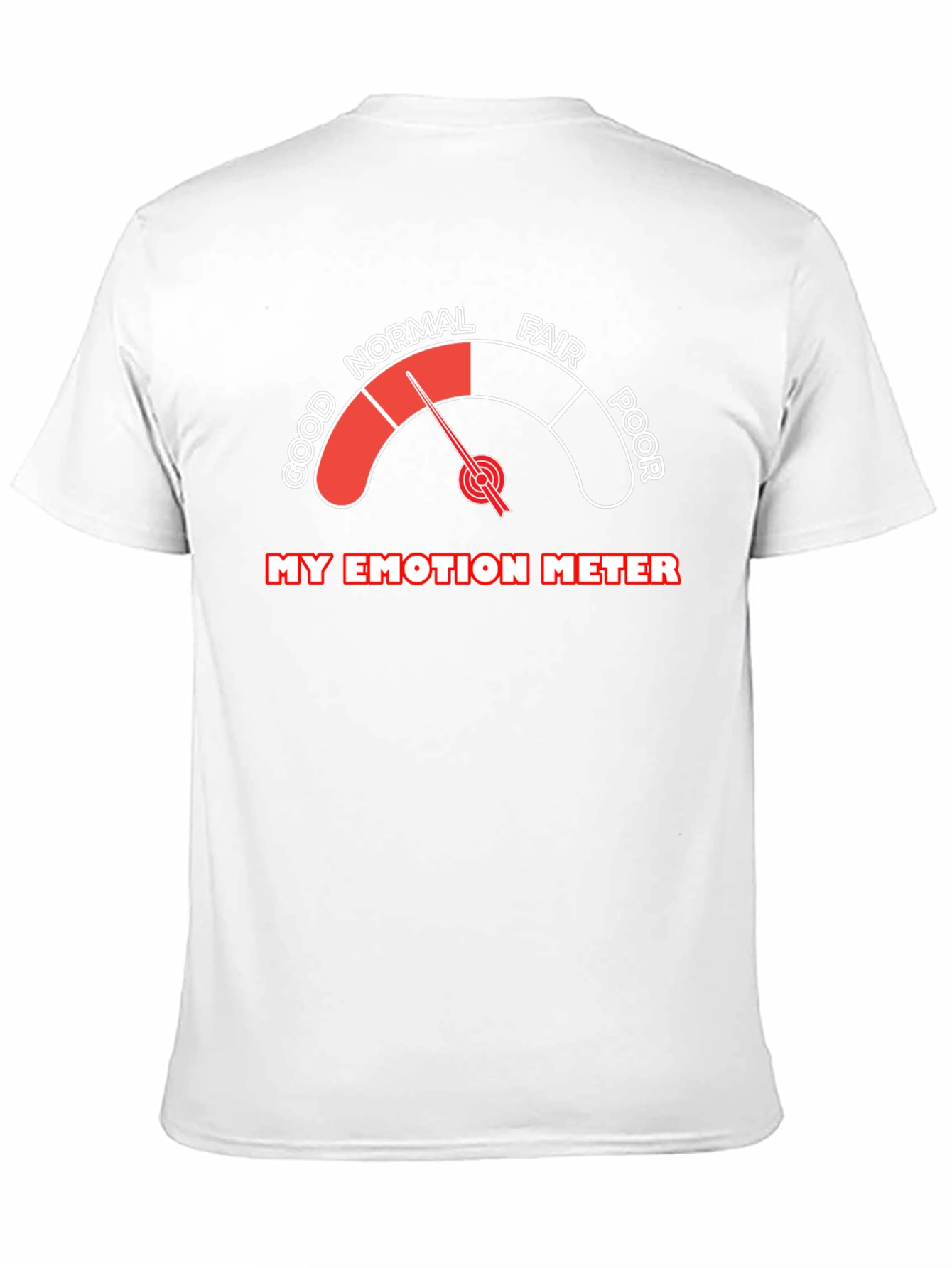 Emotion Meter Graphic T-Shirt: Good Mood Indicator