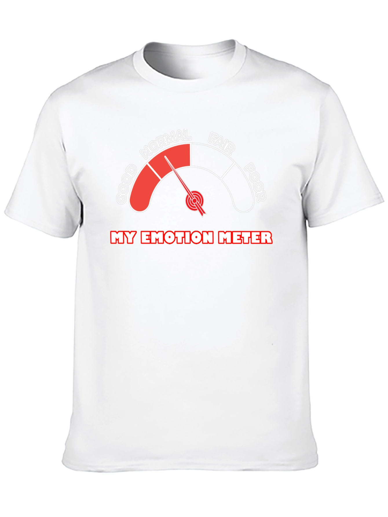 Emotion Meter Graphic T-Shirt: Good Mood Indicator