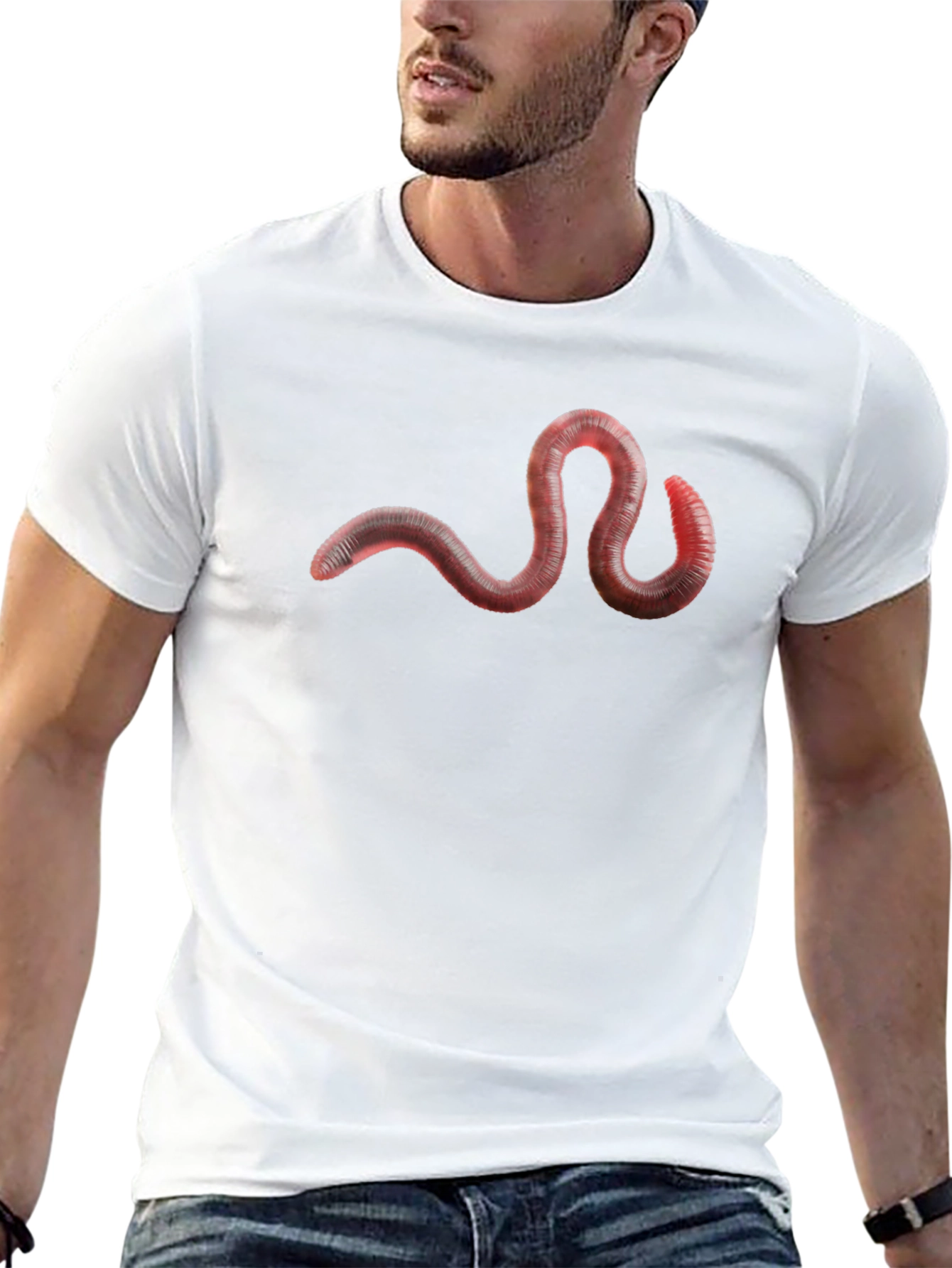 Worm Graphic Tee - Casual Comfort