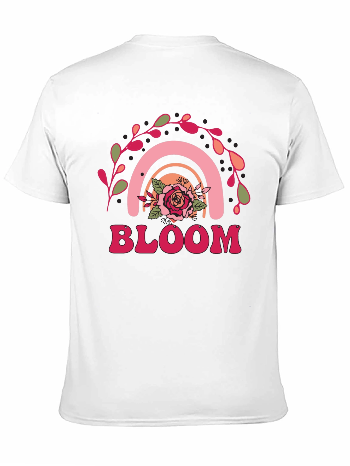 Bloom Rainbow Graphic Tee - Retro Style