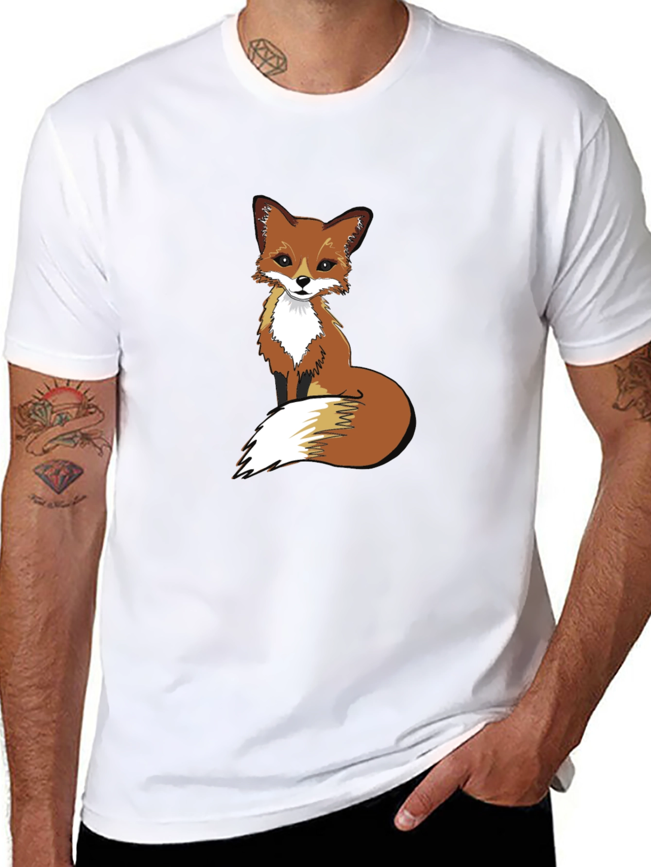 Fox Graphic Print T-Shirt | Casual Tee