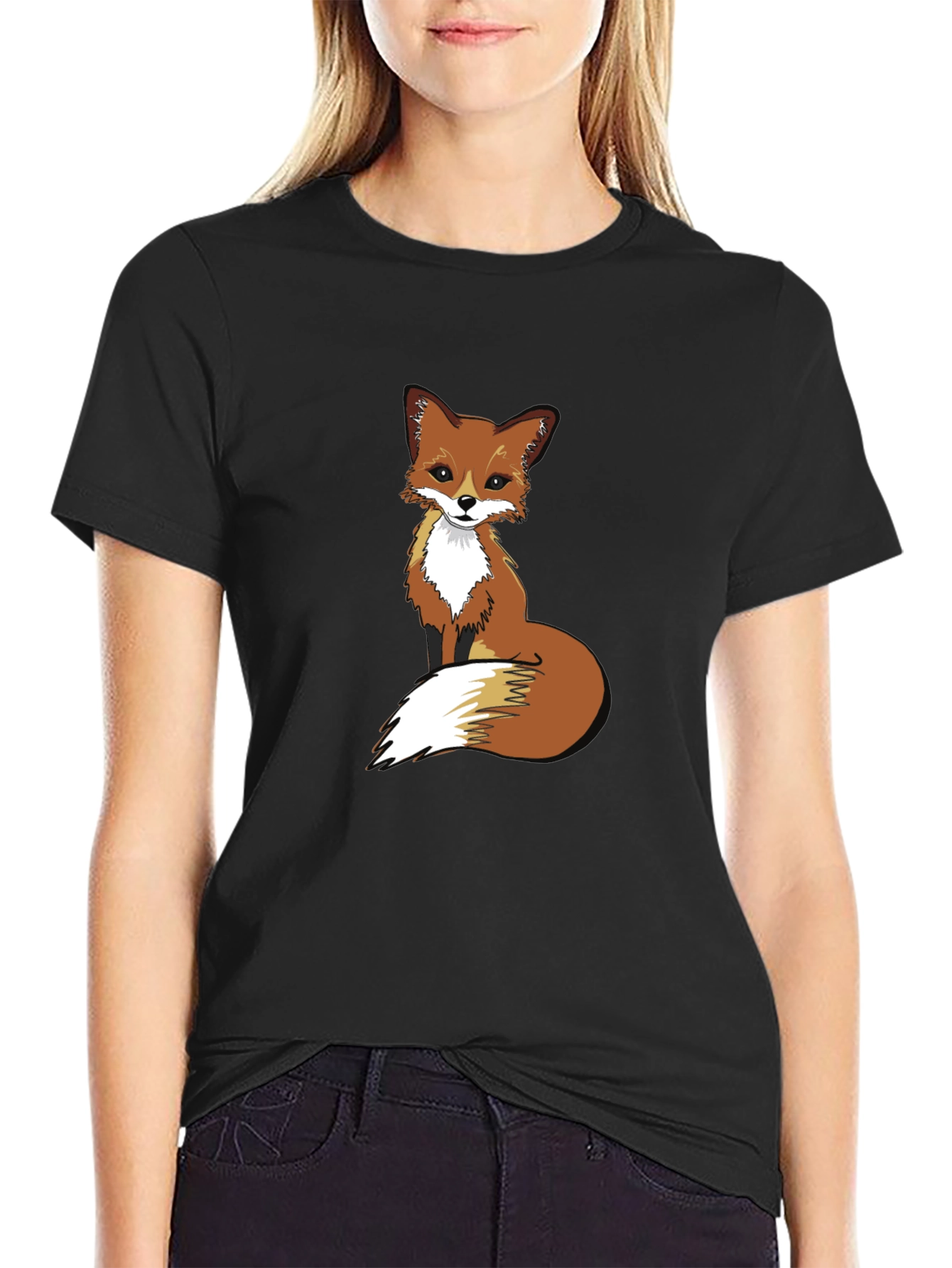 Fox Graphic Print T-Shirt | Casual Tee