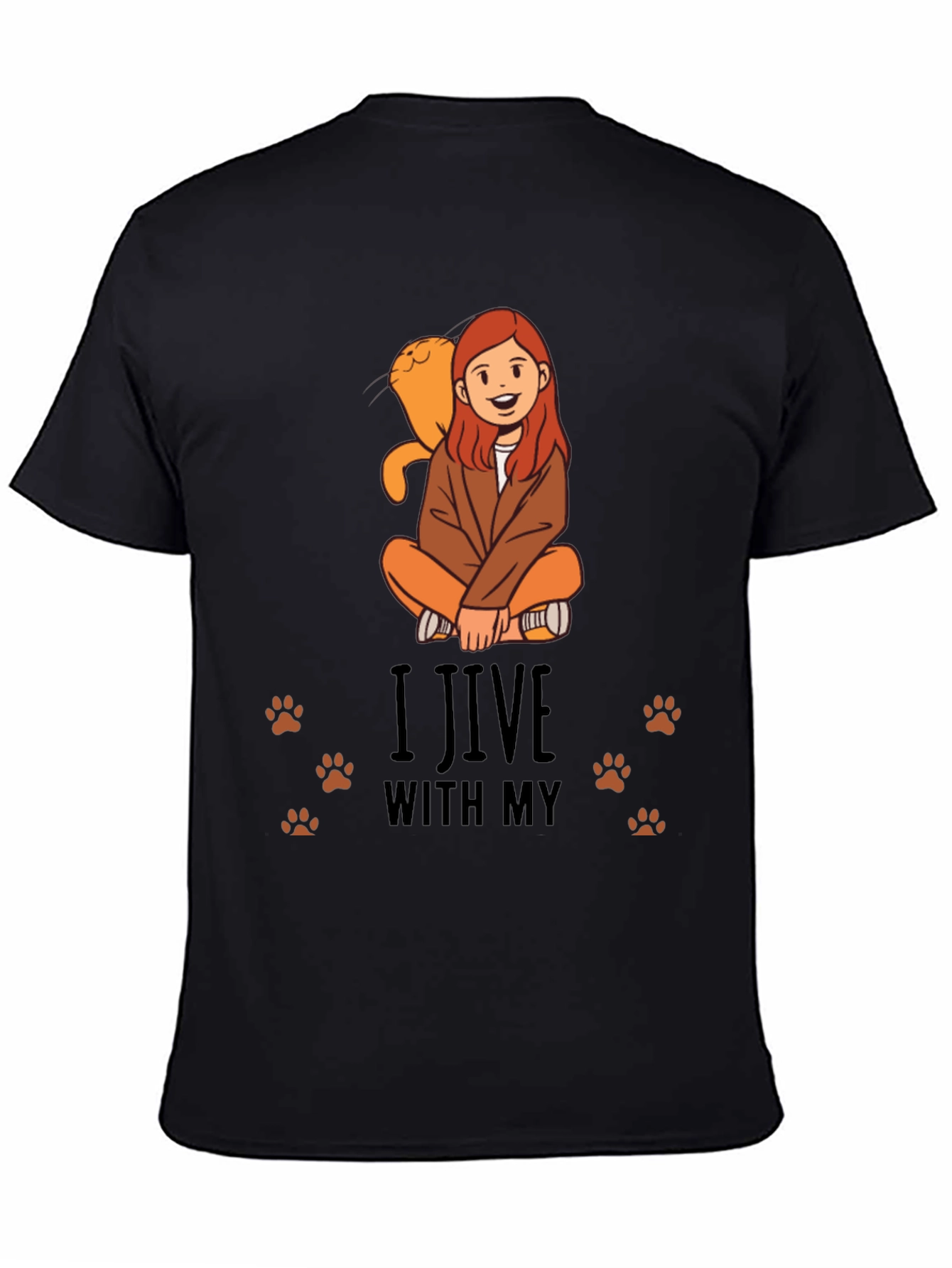 I Jive With My Cat Graphic Tee