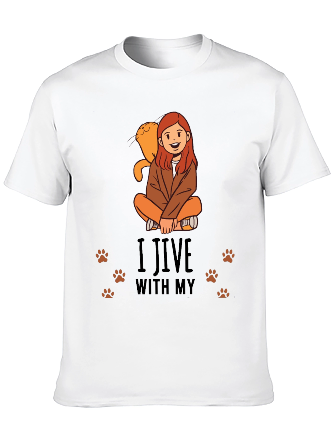 I Jive With My Cat Graphic Tee
