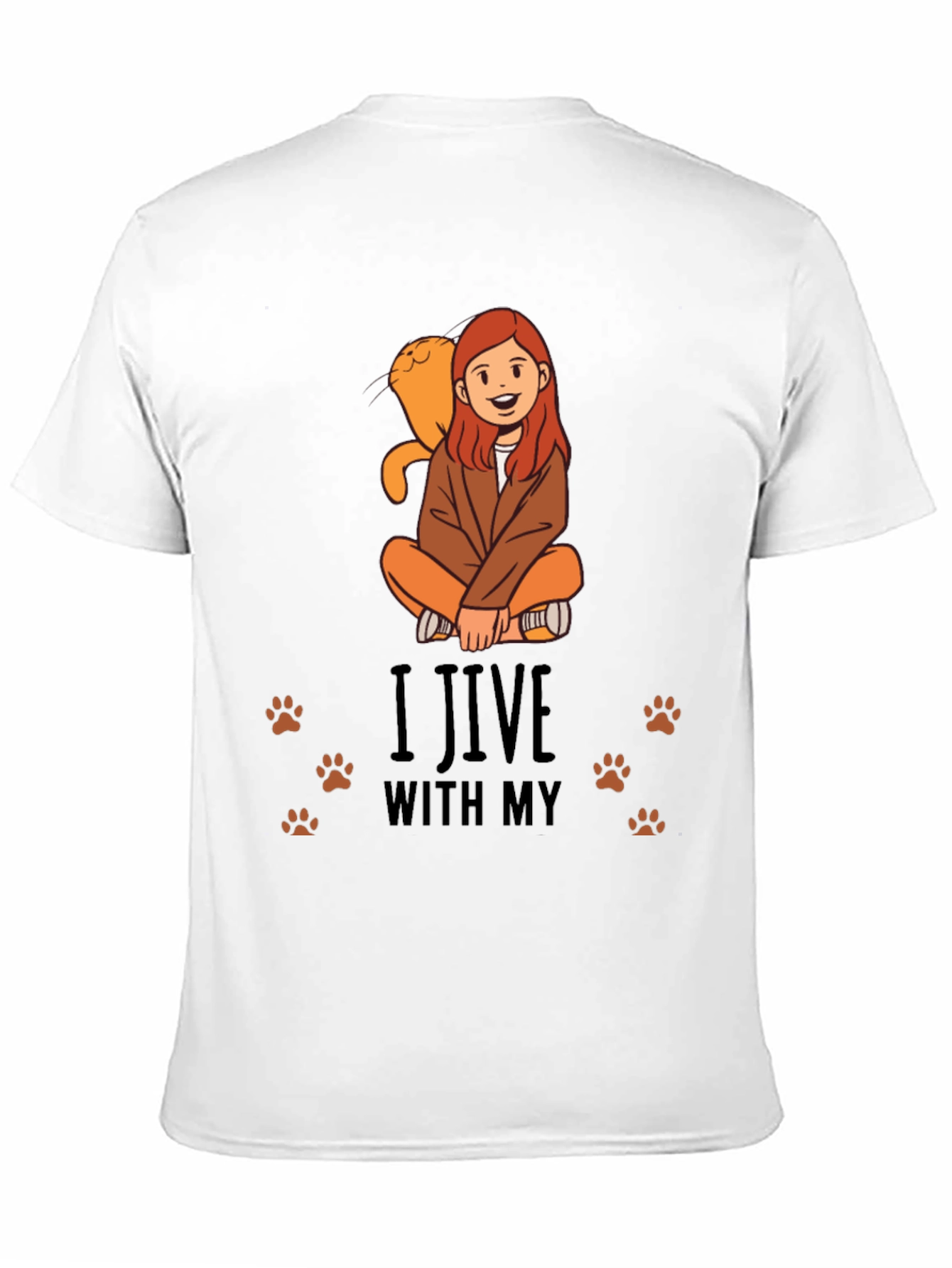 I Jive With My Cat Graphic Tee