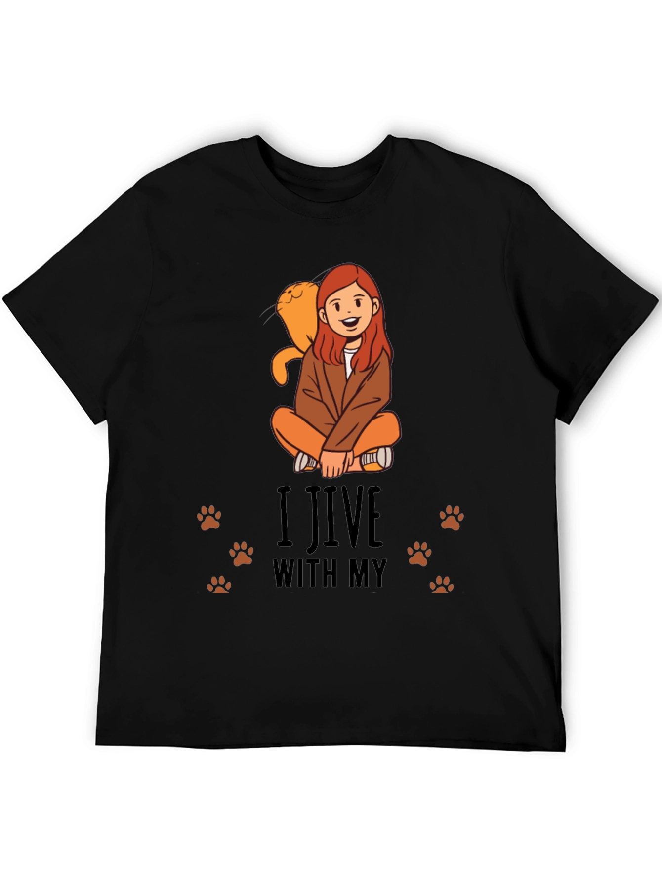 I Jive With My Cat Graphic Tee