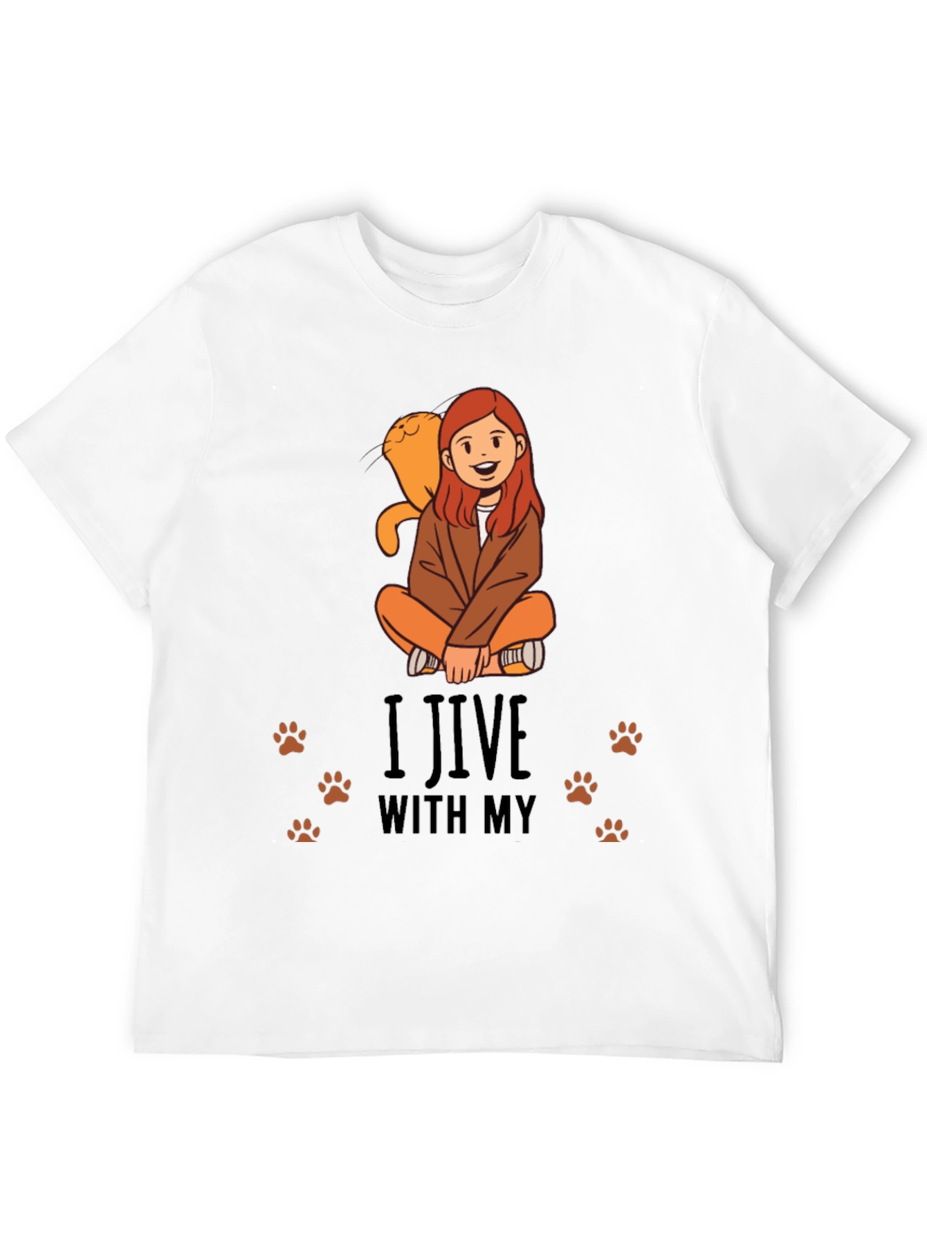 I Jive With My Cat Graphic Tee