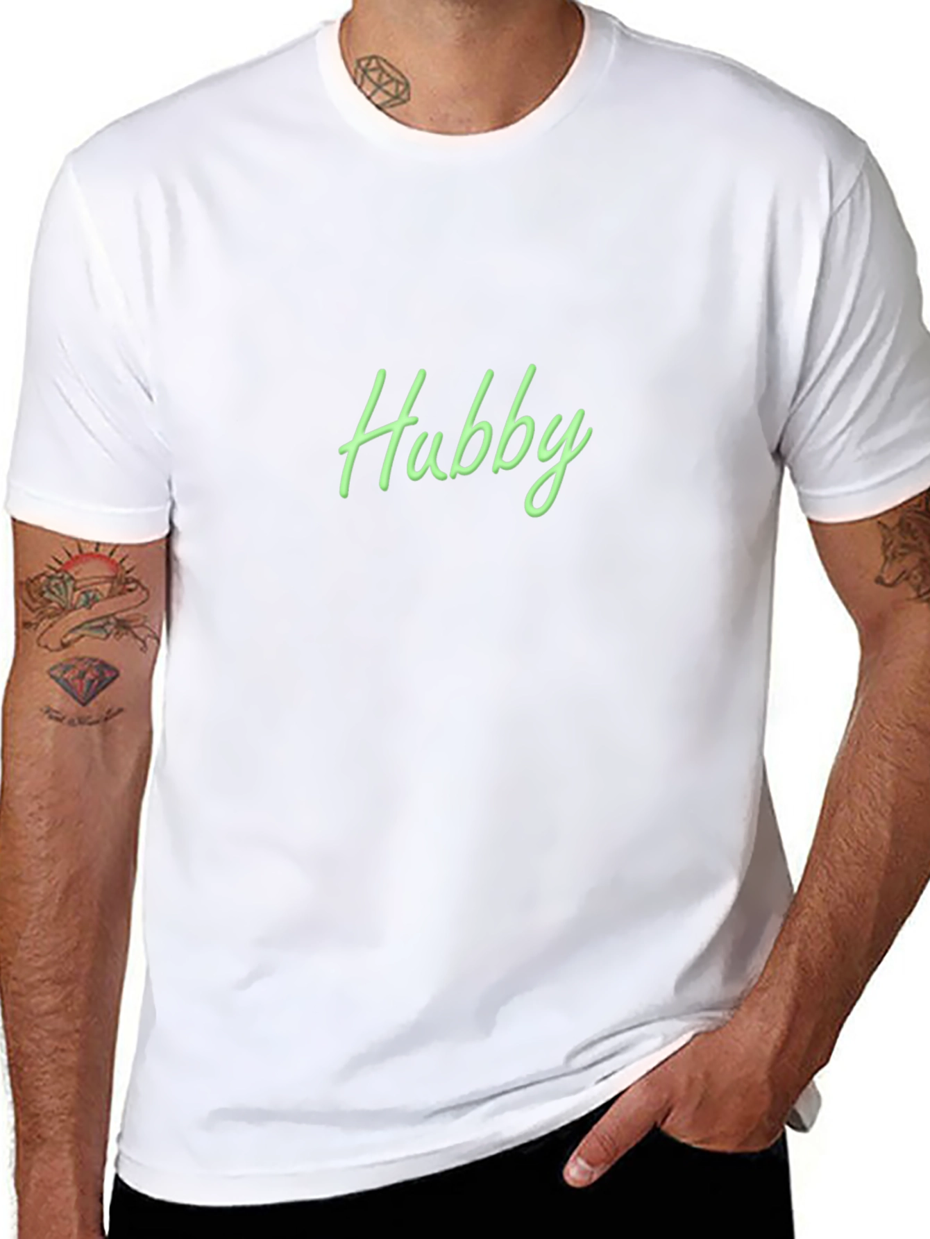 Hubby Black Tee - Casual Comfort