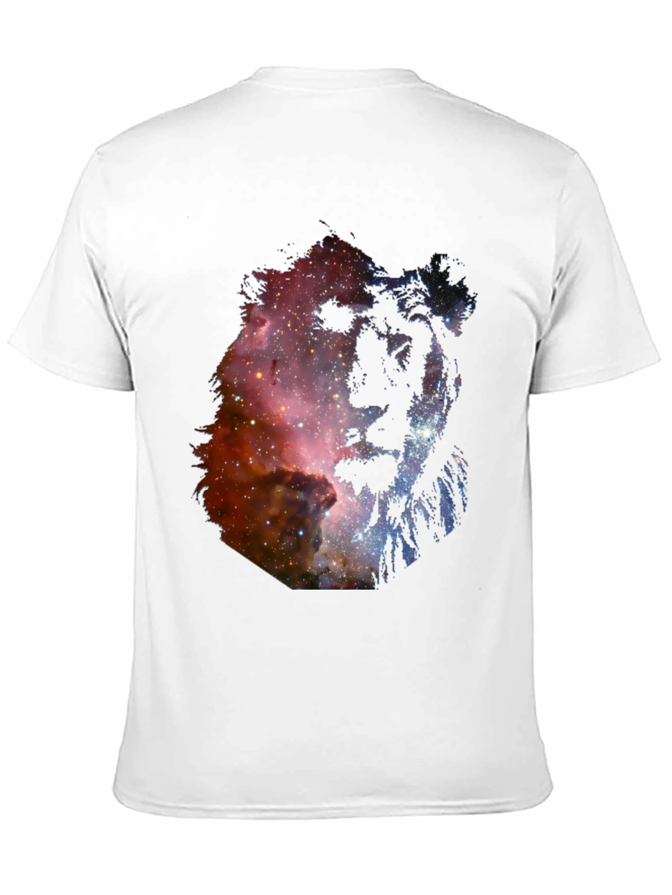 Galaxy Lion Graphic Tee - Unisex Black T-Shirt