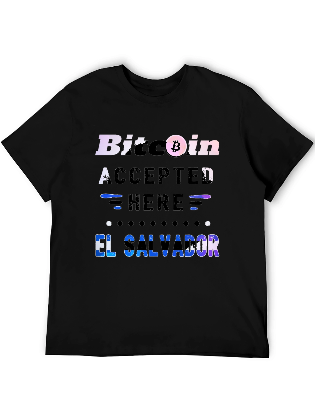 Bitcoin Accepted Here T-Shirt - El Salvador