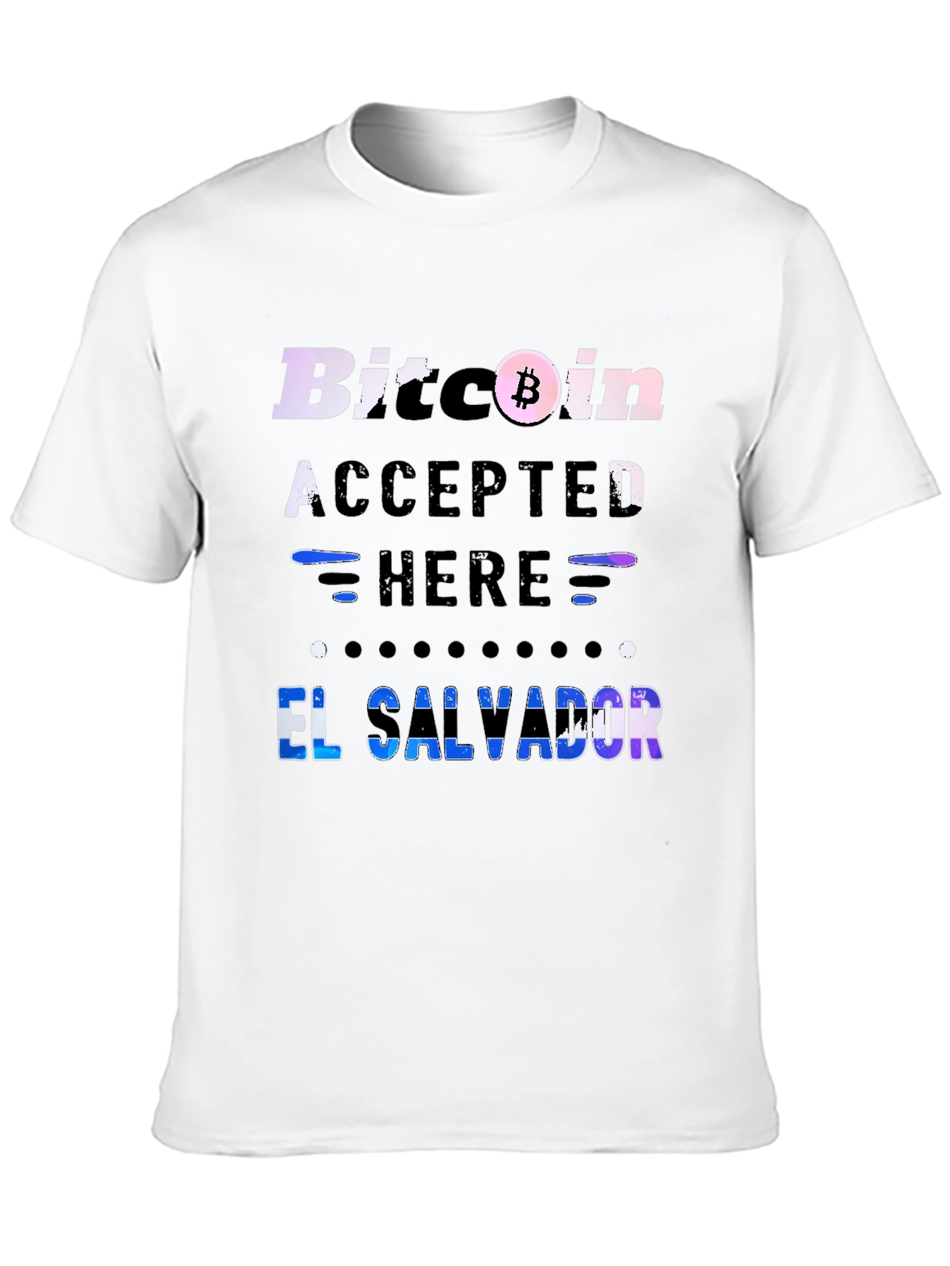 Bitcoin Accepted Here T-Shirt - El Salvador