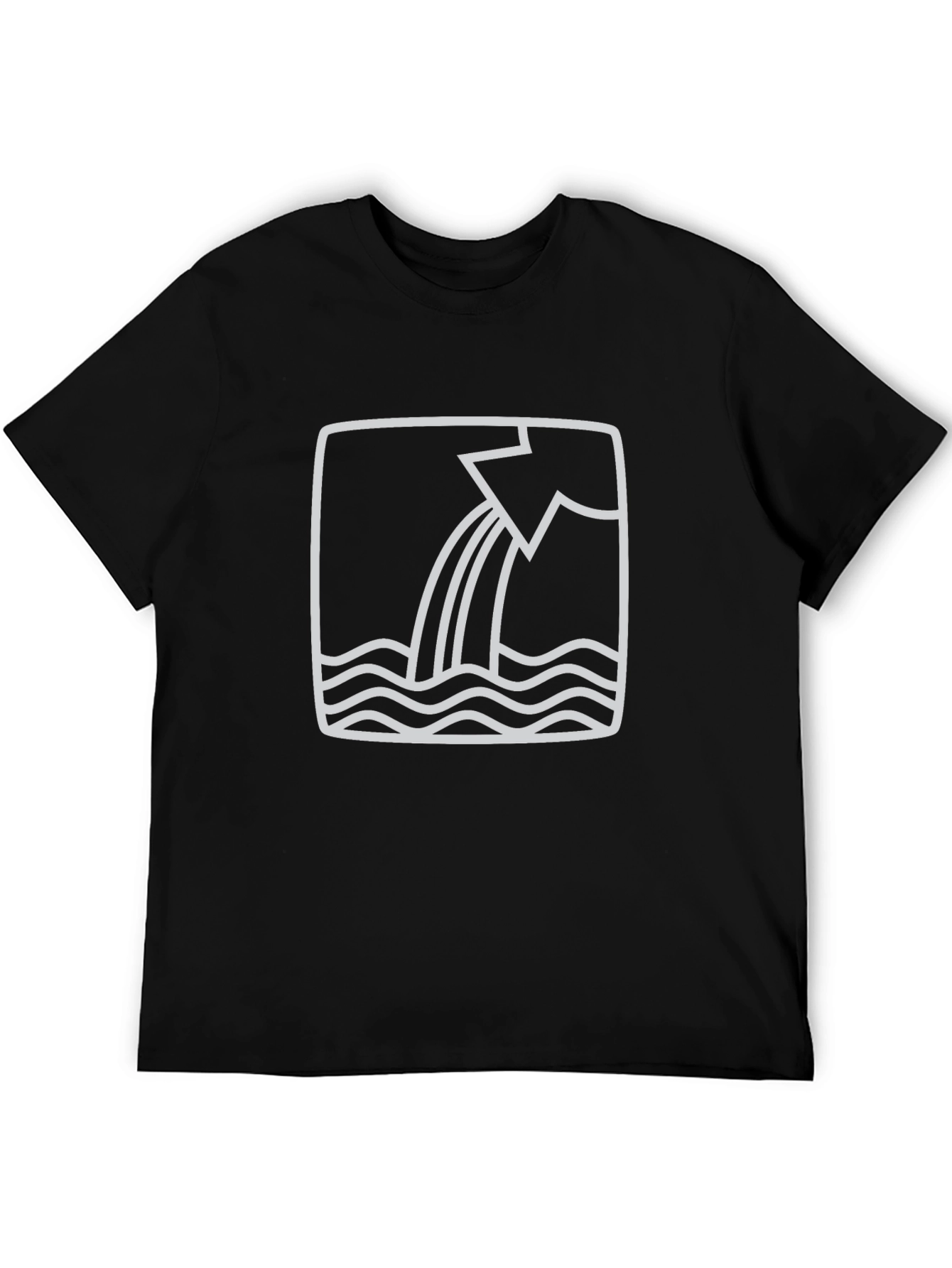 Abstract Water Flow Graphic Tee
